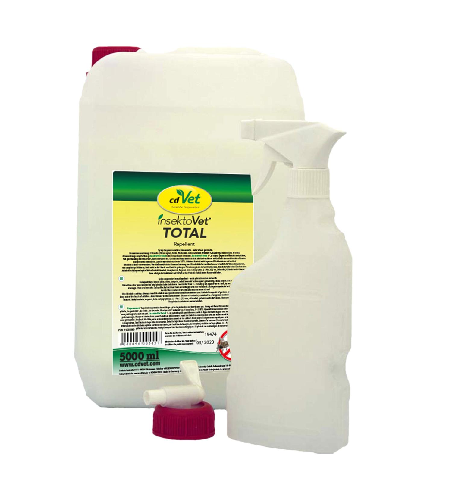 CDVet Insectovet 5L - Natural Flea & Mosquito Defense | Long-Lasting Gentle on Fur & Skin | Eco-Friendly Protection - Buy Online on GoSupps.com