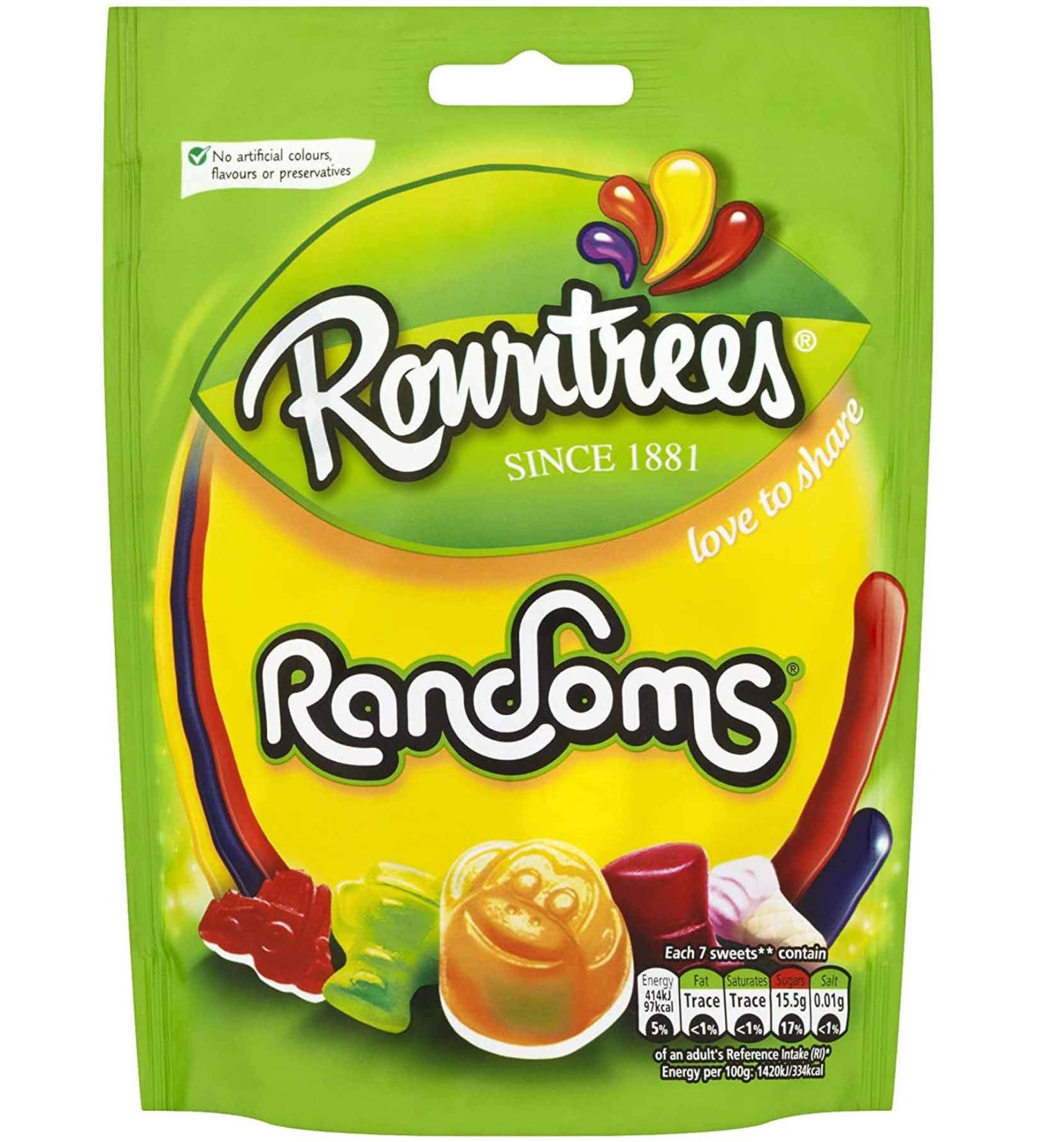  PONLEE Rowntrees Randoms Pack of 9 Treat Bags 150g - Buy Online on GoSupps.com