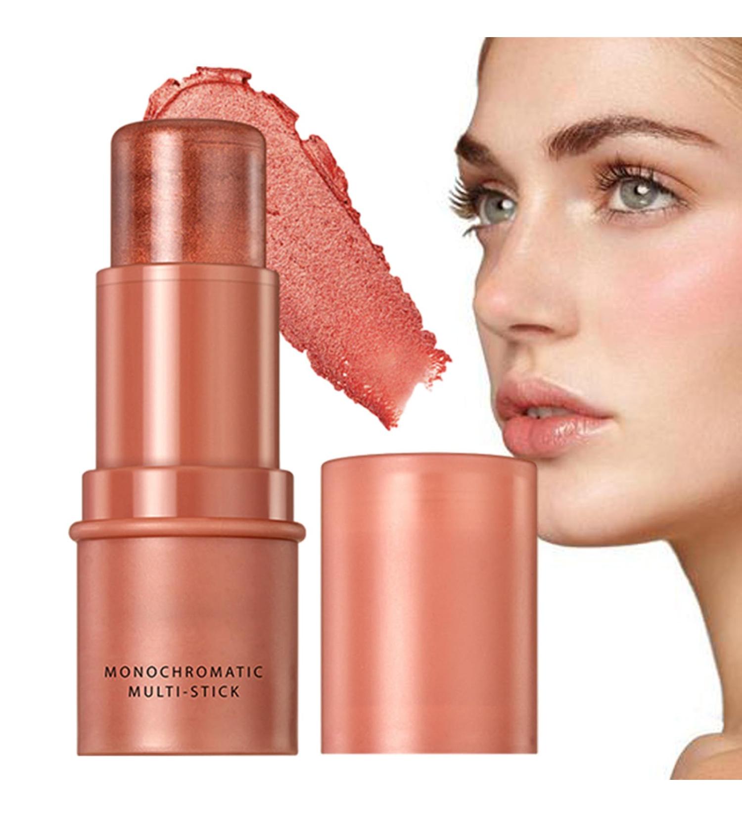 Cream Blush Stick - Long Lasting Cheek Blush Makeup - Highly Pigmented Stick Blush for Natural Glow on Cheeks Face and Brows Veeteah - Buy Online on GoSupps.com