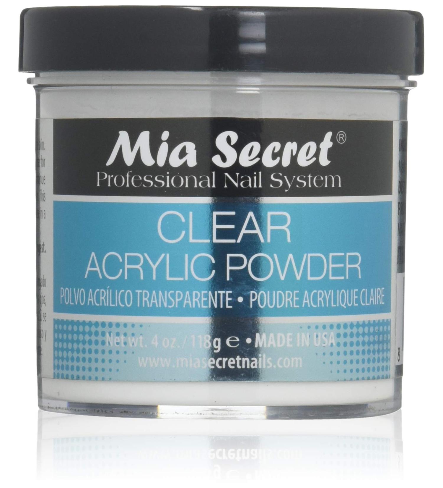 Mia Secret Clear Acrylic Powder 4oz