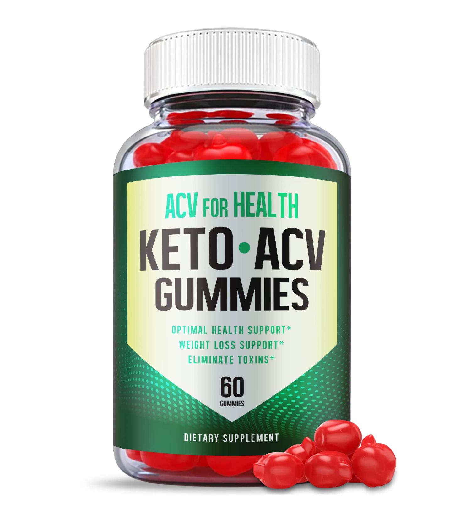 ACV for Health Keto Gummies - Vegan Formula for Weight Loss | Apple Cider Vinegar with Vitamin B12 & B6 (60 Gummies) - Buy Online on GoSupps.com