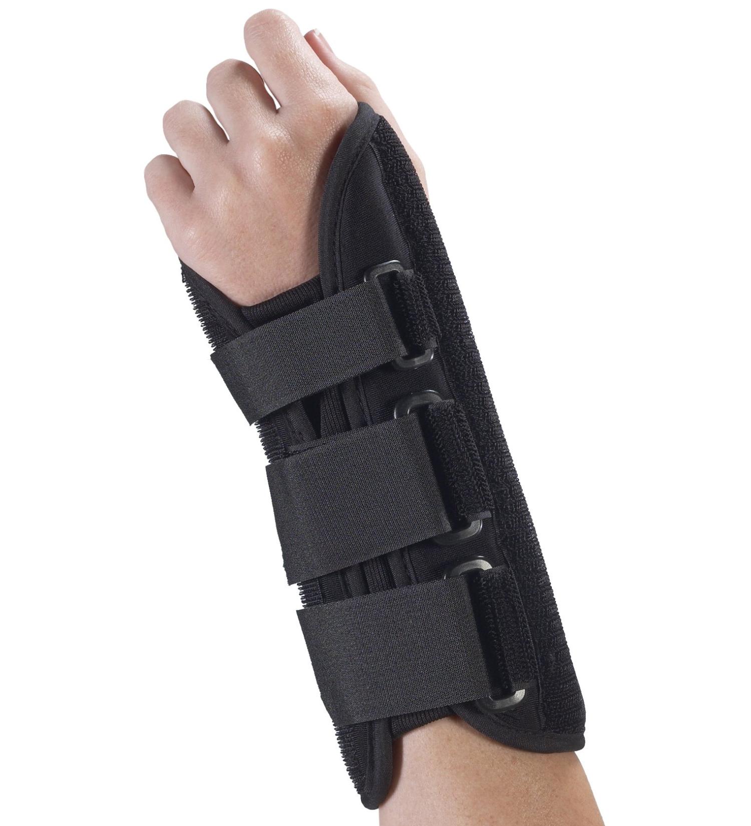 8 Inch Premium Left Wrist Brace Black X-Large