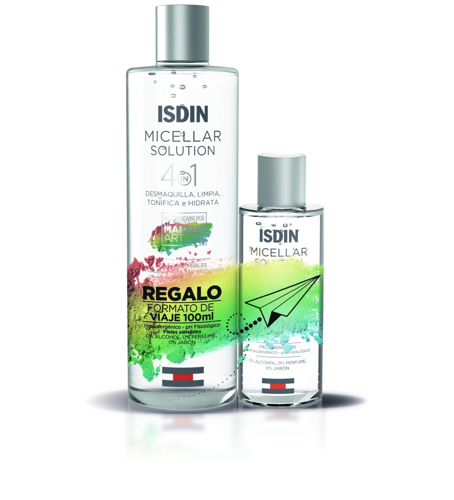 ISDIN Micellar Water 4 in 1 - 400 ml & 100 ml Travel Size | Shop Internationally - Buy Online on GoSupps.com