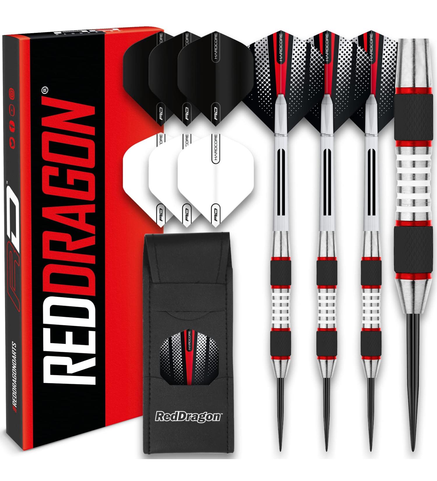 RED DRAGON Evo Series Tungsten Darts Set with Flights  Shafts (Stems) and Wallet 24G 1 - Buy Online on GoSupps.com