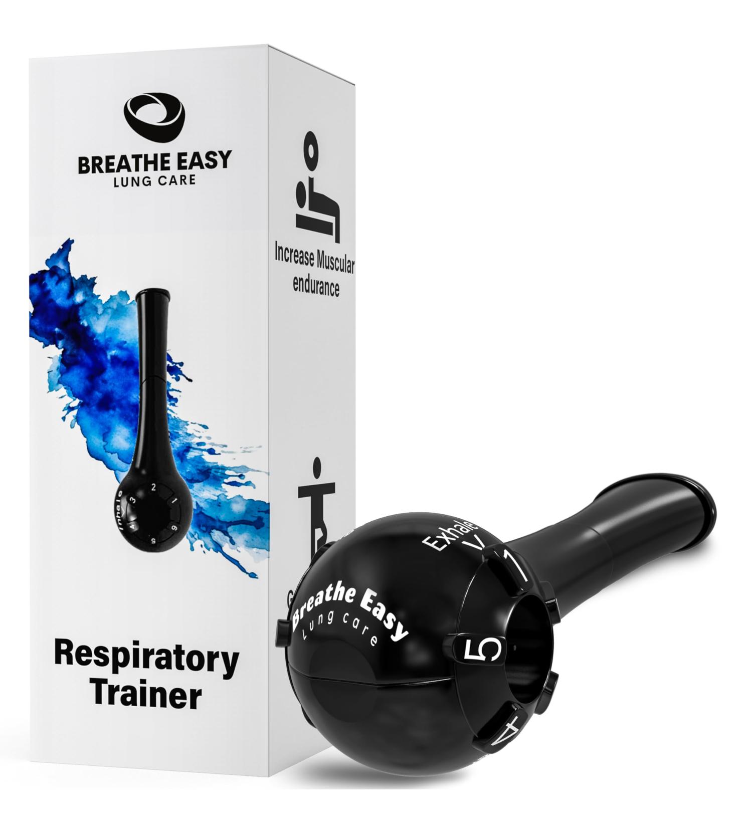 Breathe Easy | Lung Exerciser | Respiratory Therapy Trainer for Stronger Lungs | Adjustable Resistance to Boost inspiratory and expiratory Lung Capacity | Affective Mucus Removal for Lung Cleanse - Buy Online on GoSupps.com