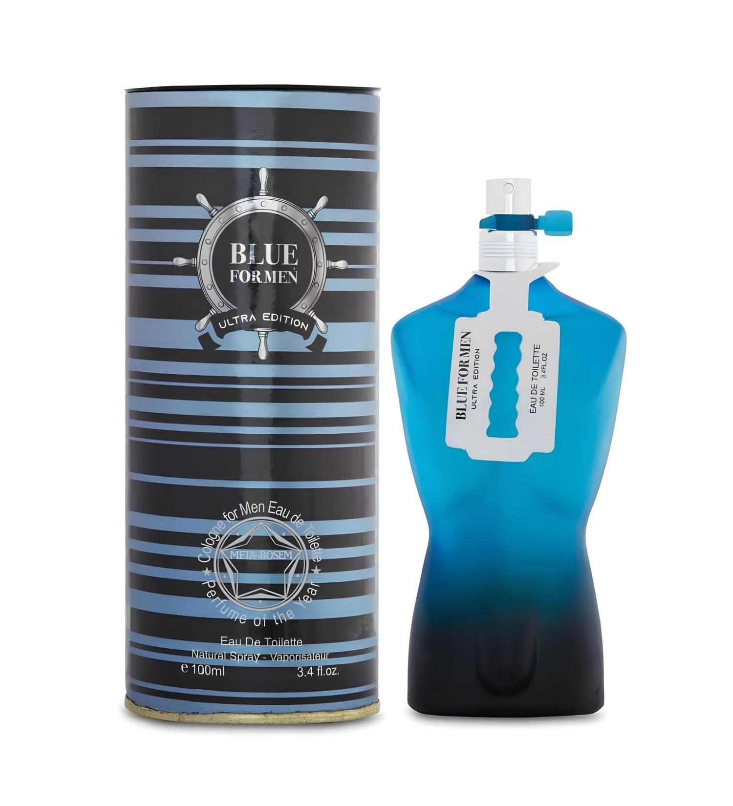 Blue For Men Ultra Sensual Woody Fragrance for Men | Long Lasting Cologne Aromatic Scent Eau de Parfum Natural Spray - Great Holiday Gift 3.4 Fl Oz/100 Ml - Buy Online on GoSupps.com