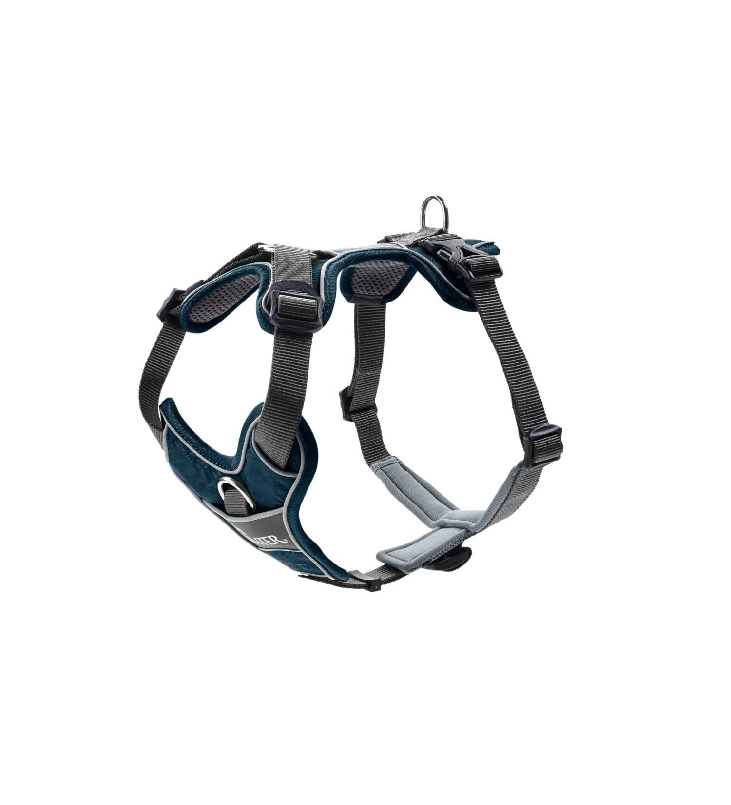 HUNTER DIVO Dog Harness L-XL (79-107 cm) - Dark Blue/Grey | Shop Internationally Today! - Buy Online on GoSupps.com