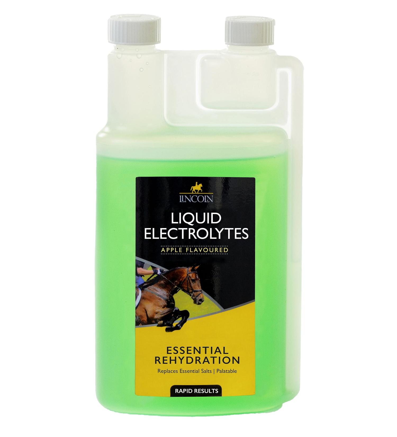 LINCOLN LIQUID ELECTROLYTES 1 LITRE - FOR HORSE PONY EQUINE PERFORMANCE HYDRATION