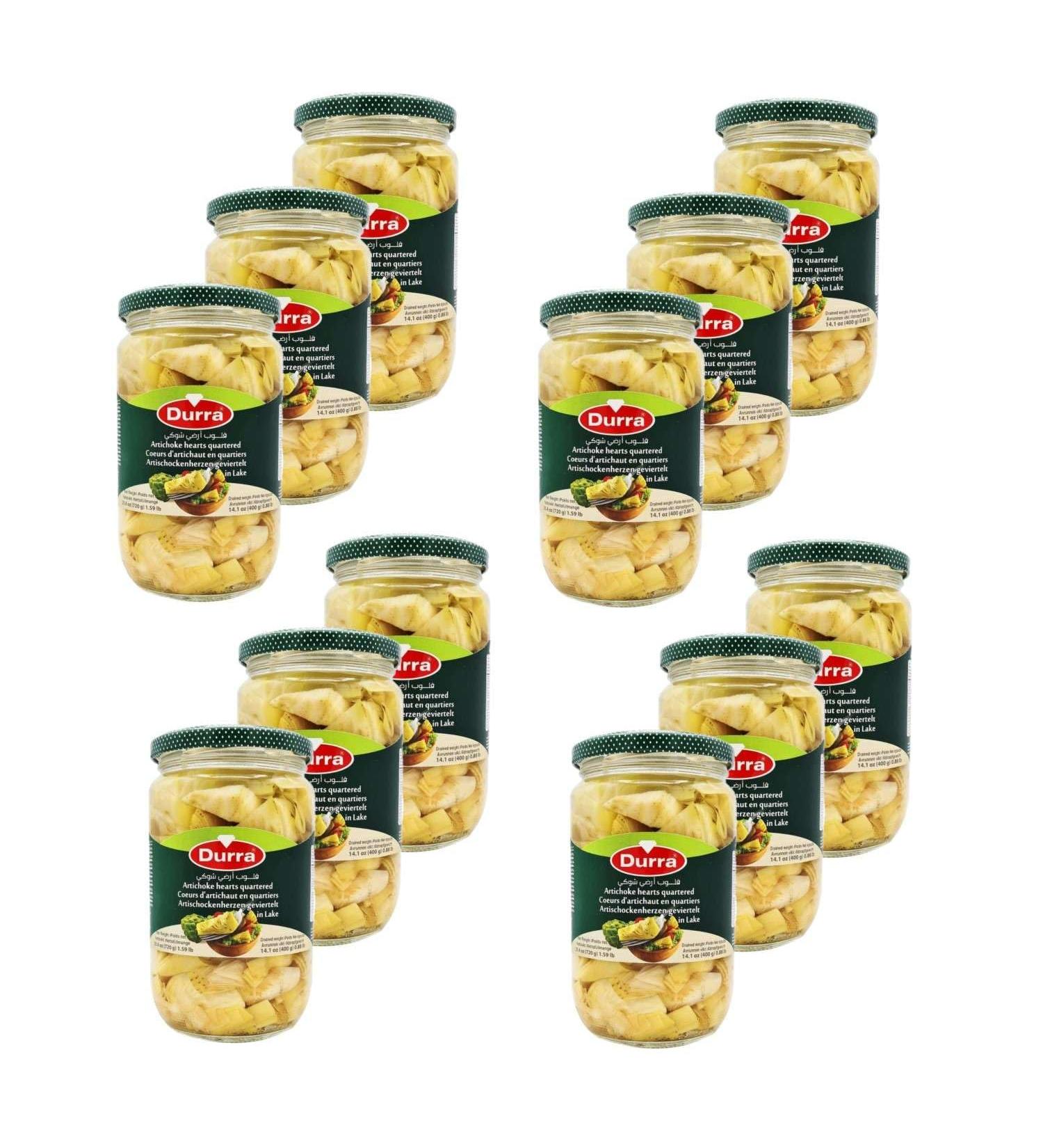 Lot 12x Marinated artichoke pieces - Jar 720g