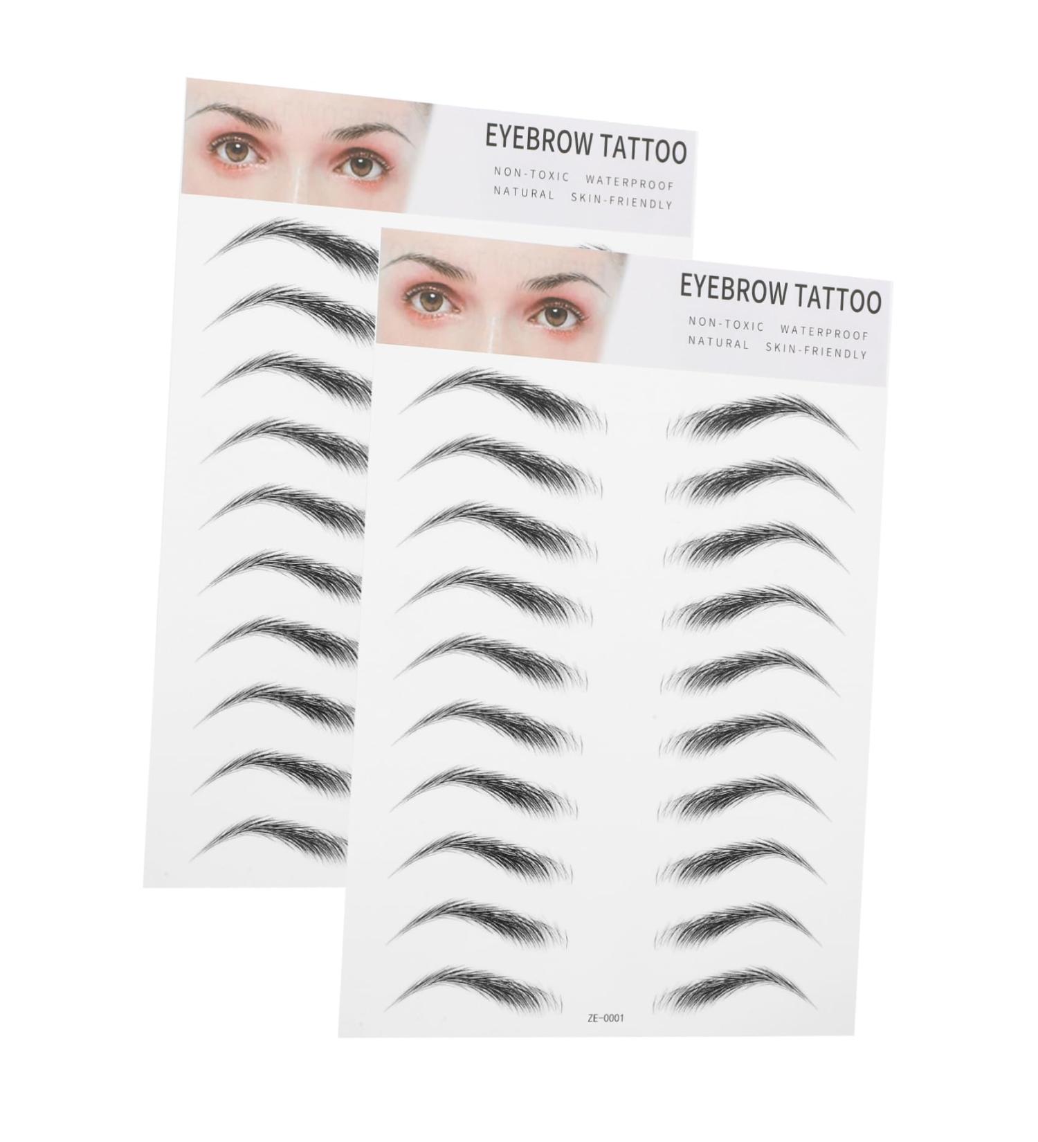 Ipetboom 6 Pcs 3d Eyebrow Stickers Cosmetology Kit Eye Brow Shaping Kit Artificial Eyebrow Women's Model Head ze001x3pcs Blackx3pcs - Buy Online on GoSupps.com