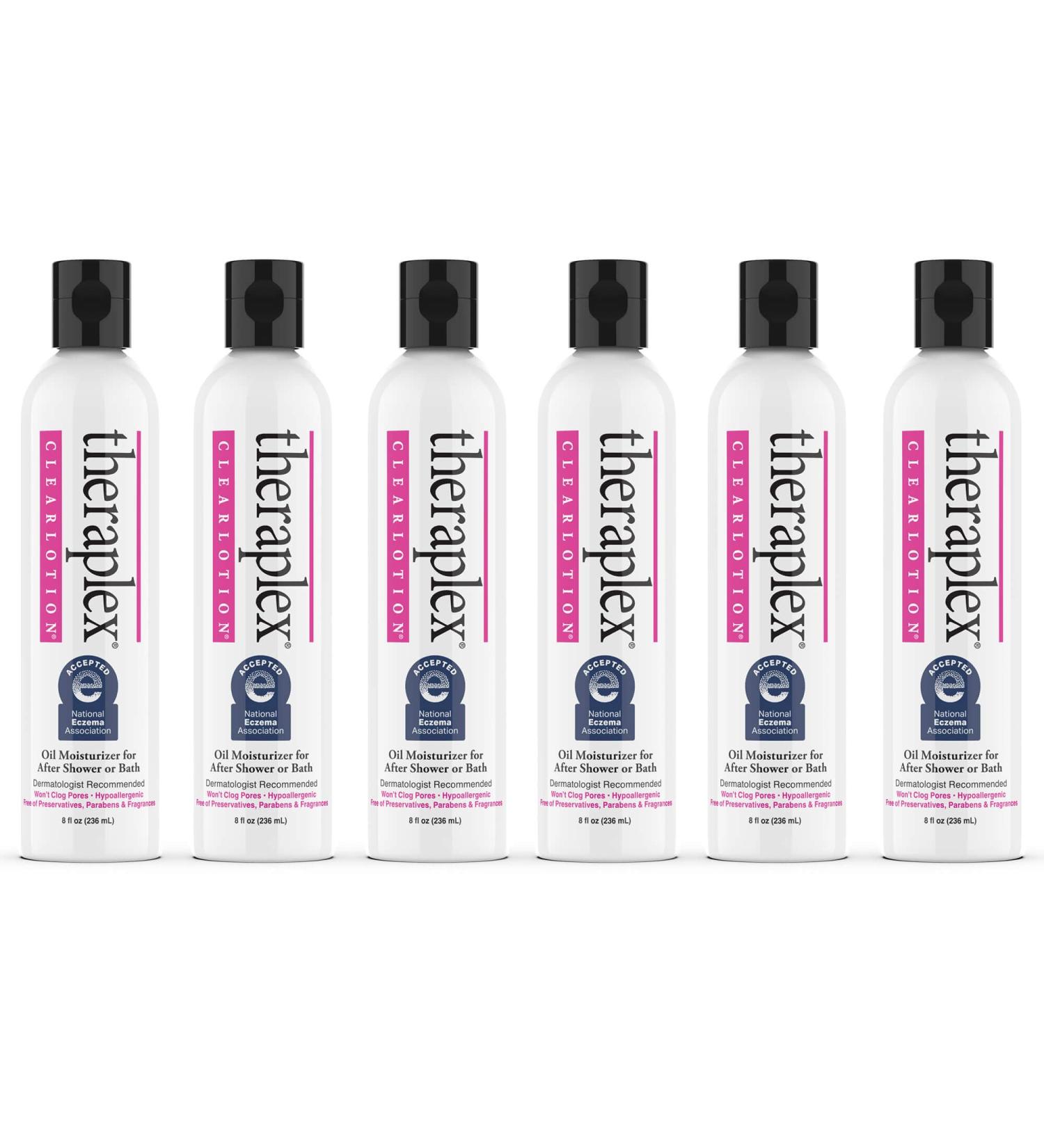 Theraplex Clear Emollient Lotion (8 oz) - No Parabens or Preservatives Noncomedogenic and Hypoallergenic Fragrance Free Dermatologist recommended - National Eczema Association Seal of Acceptance - Buy Online on GoSupps.com