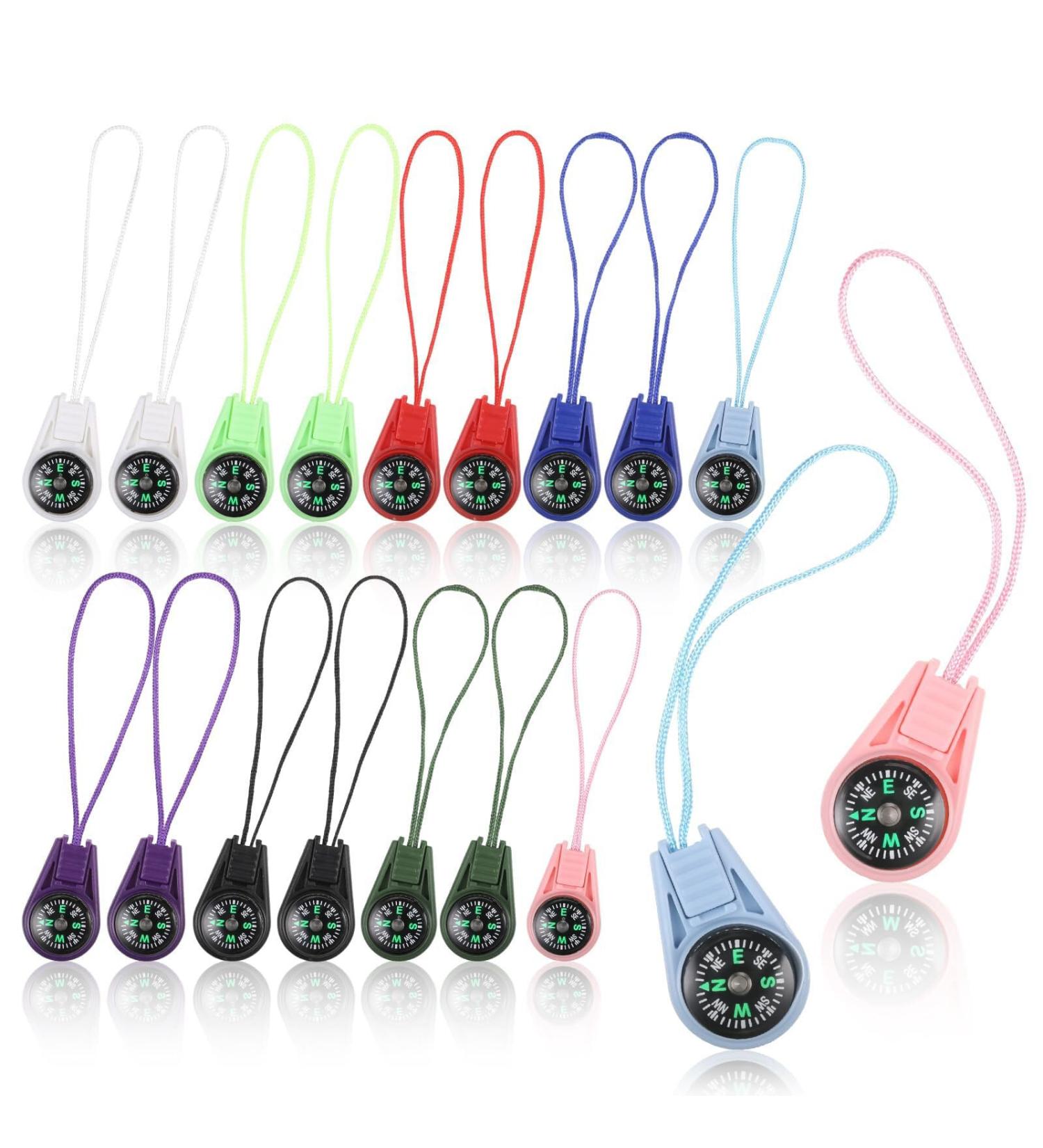 Mini Survive Compass - Multi-Color Outdoor Sport Compass for Camping Hiking & Kids - Buy Online on GoSupps.com