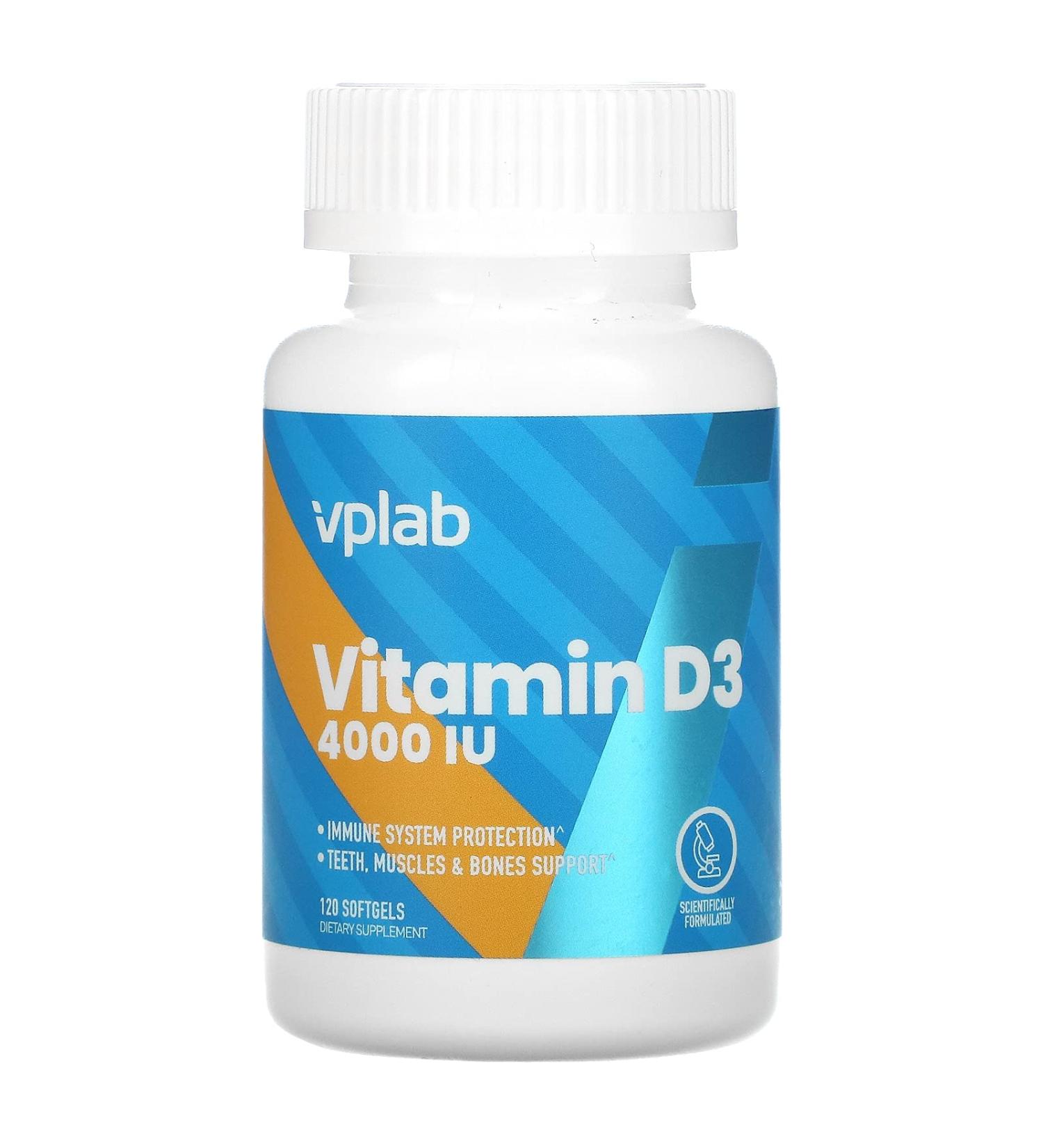 Vplab Vitamin D3 4000 IU 120 Softgels