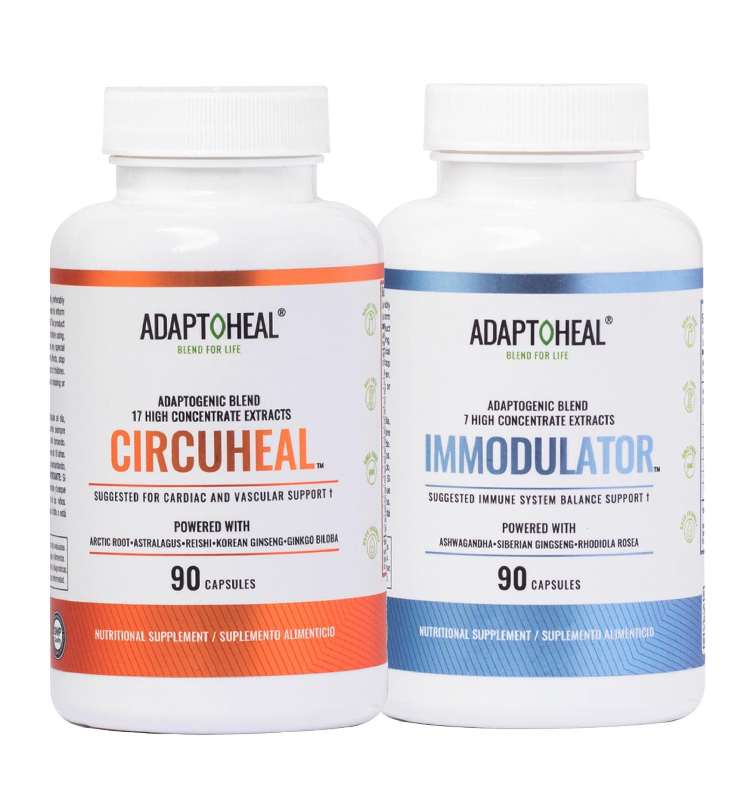 ADAPTOHEAL - Circuheal 90 Capsules + Immodulator 90 Capsules - Buy Online on GoSupps.com