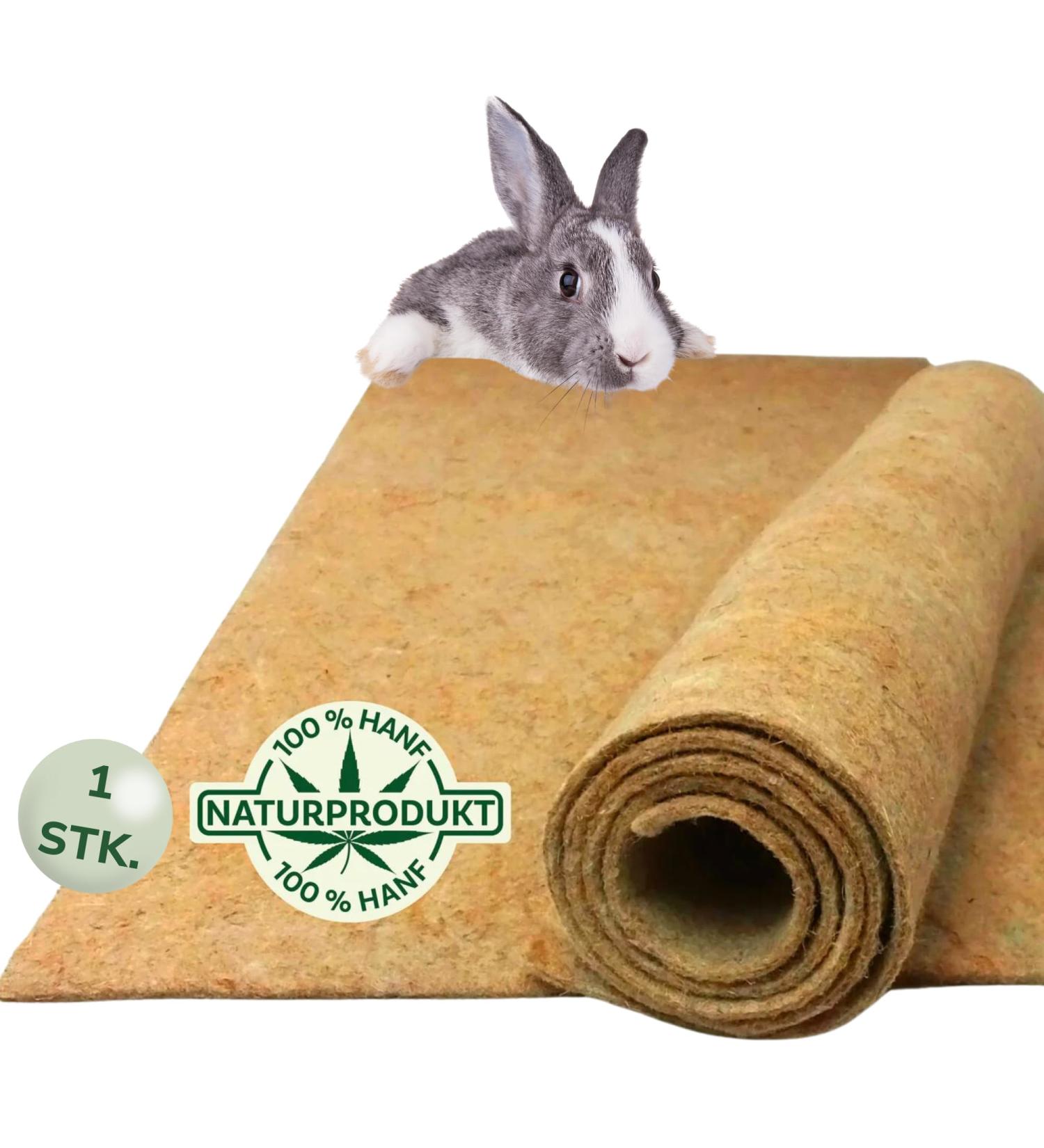 Natural Hemp Rodent Mat - 100% Eco-Friendly Dust-Free & Strong - 100x50cm Floor Cover for Rodent Cages - Buy Online on GoSupps.com