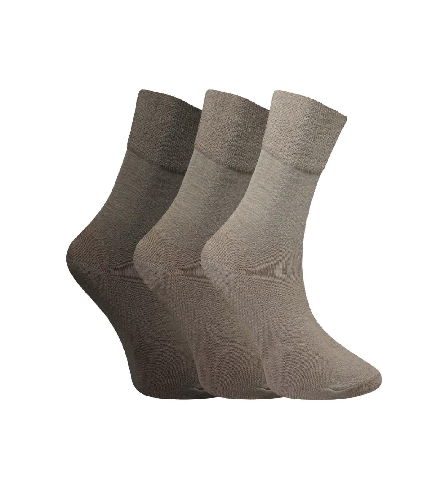 COSHAL 3 Pairs Womens Diabetic Socks wide Honey Comb top soft cuff Ankle Medium-Elastic Grip Soft Toe cosy feel for sensitive feet Legs Non-Binding Circulatory Socks SIZE (4-7) One Size Brown/White ( 3 Pairs ) - Buy Online on GoSupps.com
