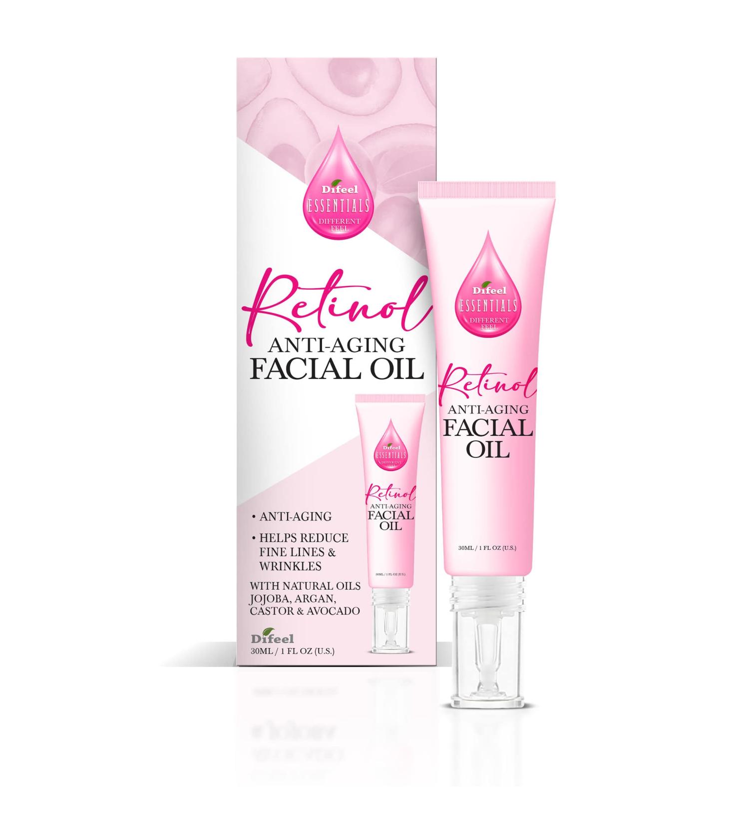 Difeel Essentials Anti-Aging Facial Oil with Retinol - Youthful Skin Elixir 1 oz | Shop Internationally - Buy Online on GoSupps.com