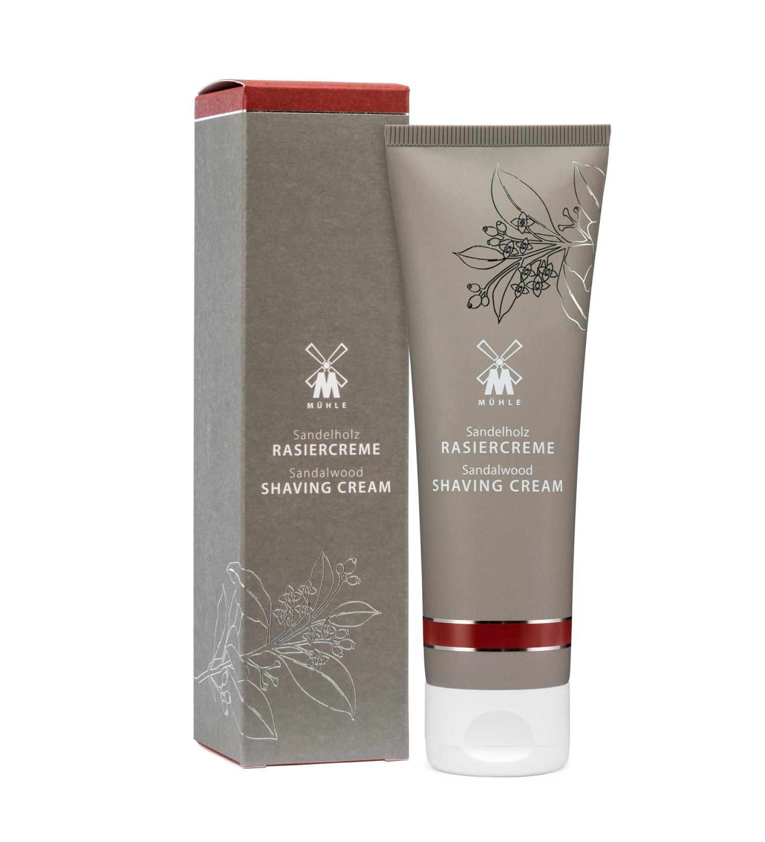 M HLE Sandalwood Shaving Cream - 75ml | Creamy Foam for Normal & Dry Skin - Warm & Sensual Formula - Buy Online on GoSupps.com