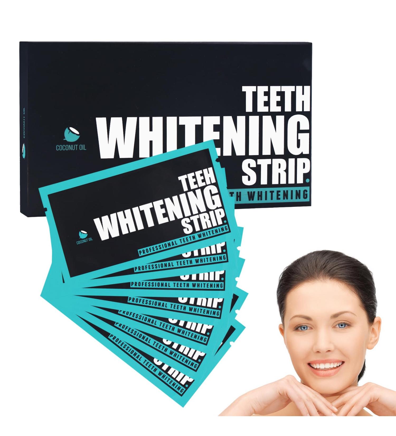Teeth Whitening Strips New Enamel-Safe Teeth Whitening Formula No Sensitivity for Brilliantly White Teeth 7 Pairs - Buy Online on GoSupps.com