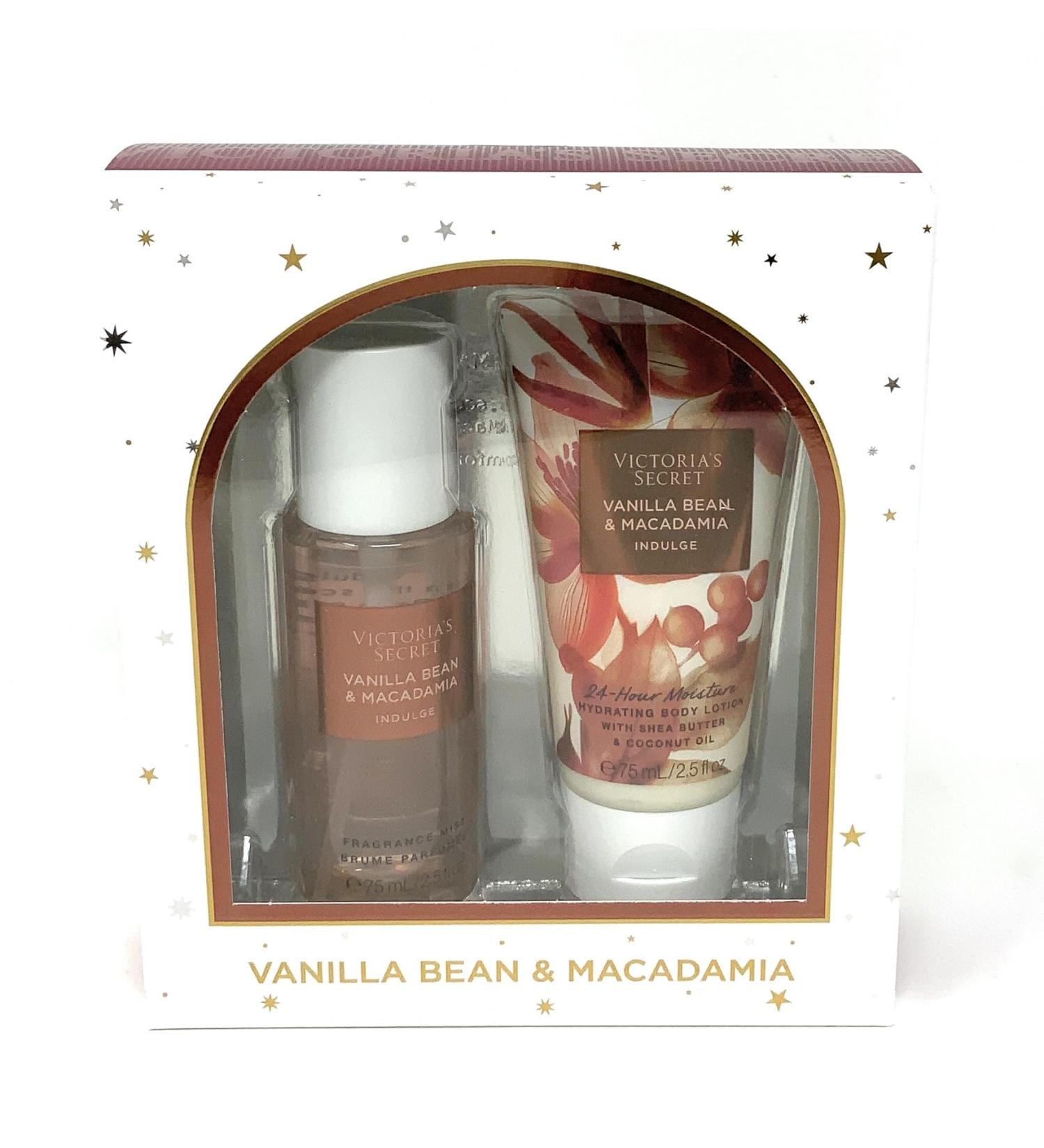 Victoria's Secret Vanilla Bean & Macadamia Frangrance Mist & Lotion 2.5 fl oz Gift Set