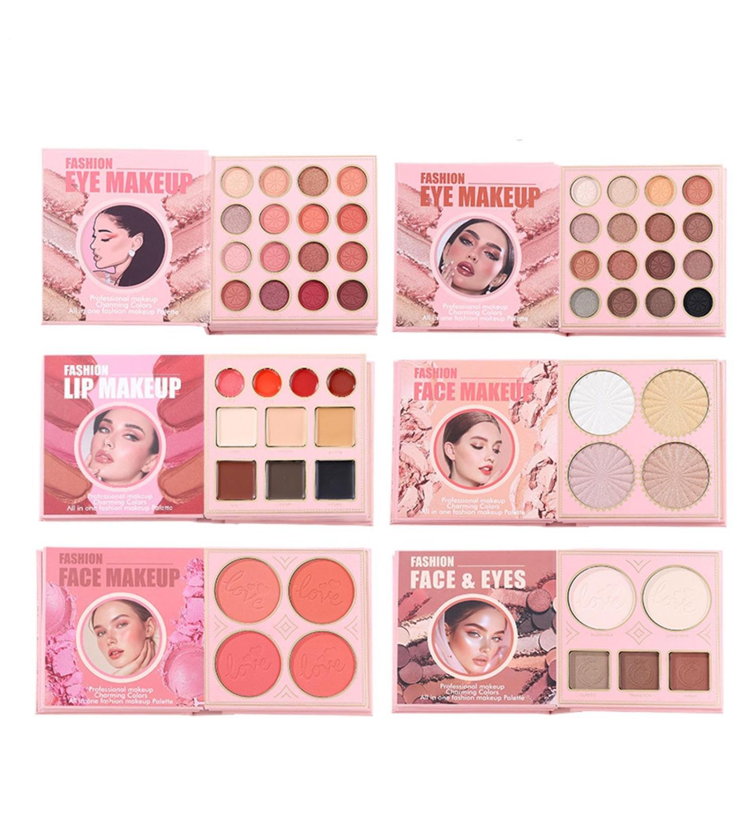 Eyeshadow Palette Eye Shadow Kit | Matte Shimmer Long Lasting Powder Makeup Book With Lip Color Professional Eye Shadow Kit For Women Girls Birthday Valentines Wedding Dating Travel Party Stage - Buy Online on GoSupps.com