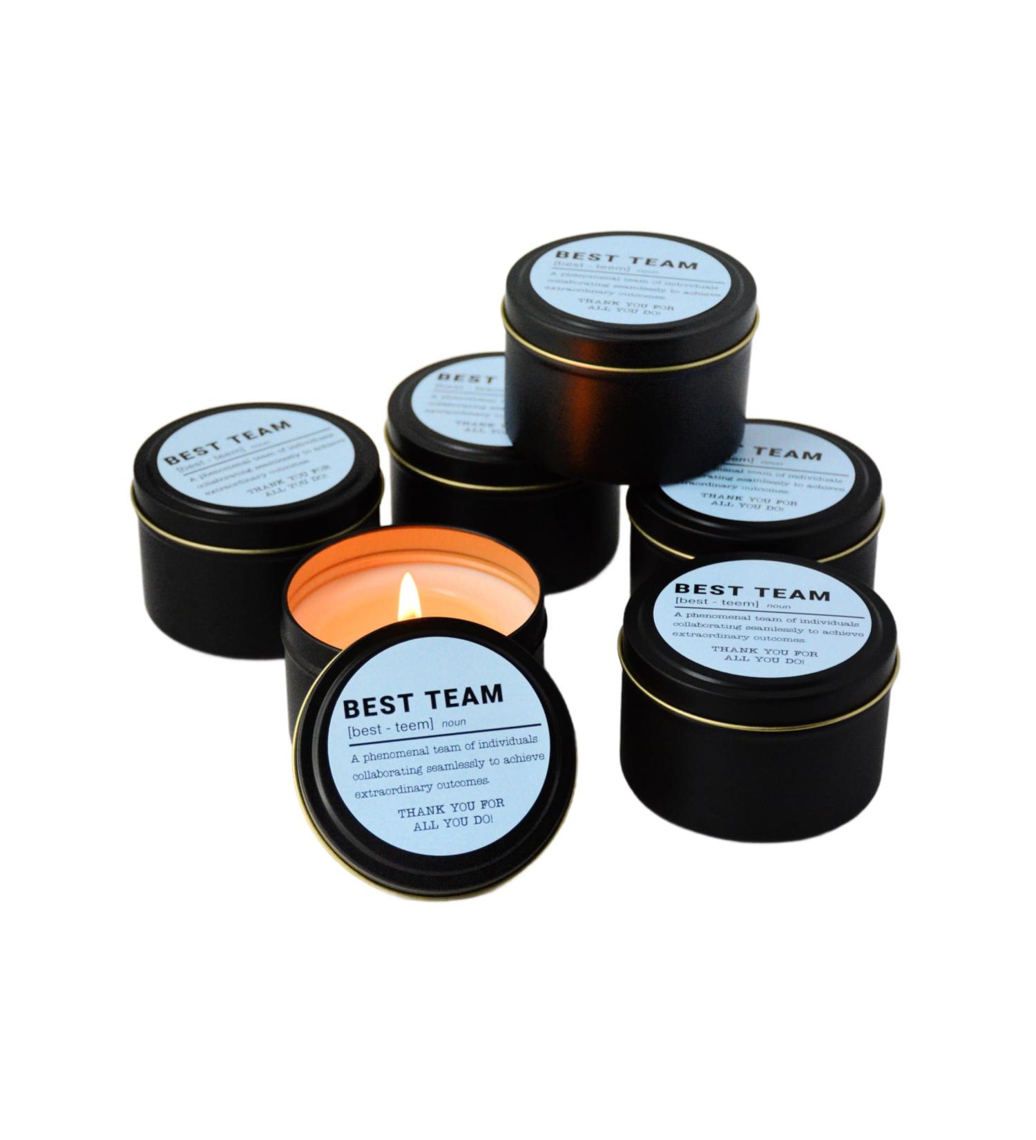 Team Employee Appreciation Gift | 6 Bulk Candles Set | Thank You Gifts for Coworkers Nurses Teachers & Volunteers - Best Team - Buy Online on GoSupps.com