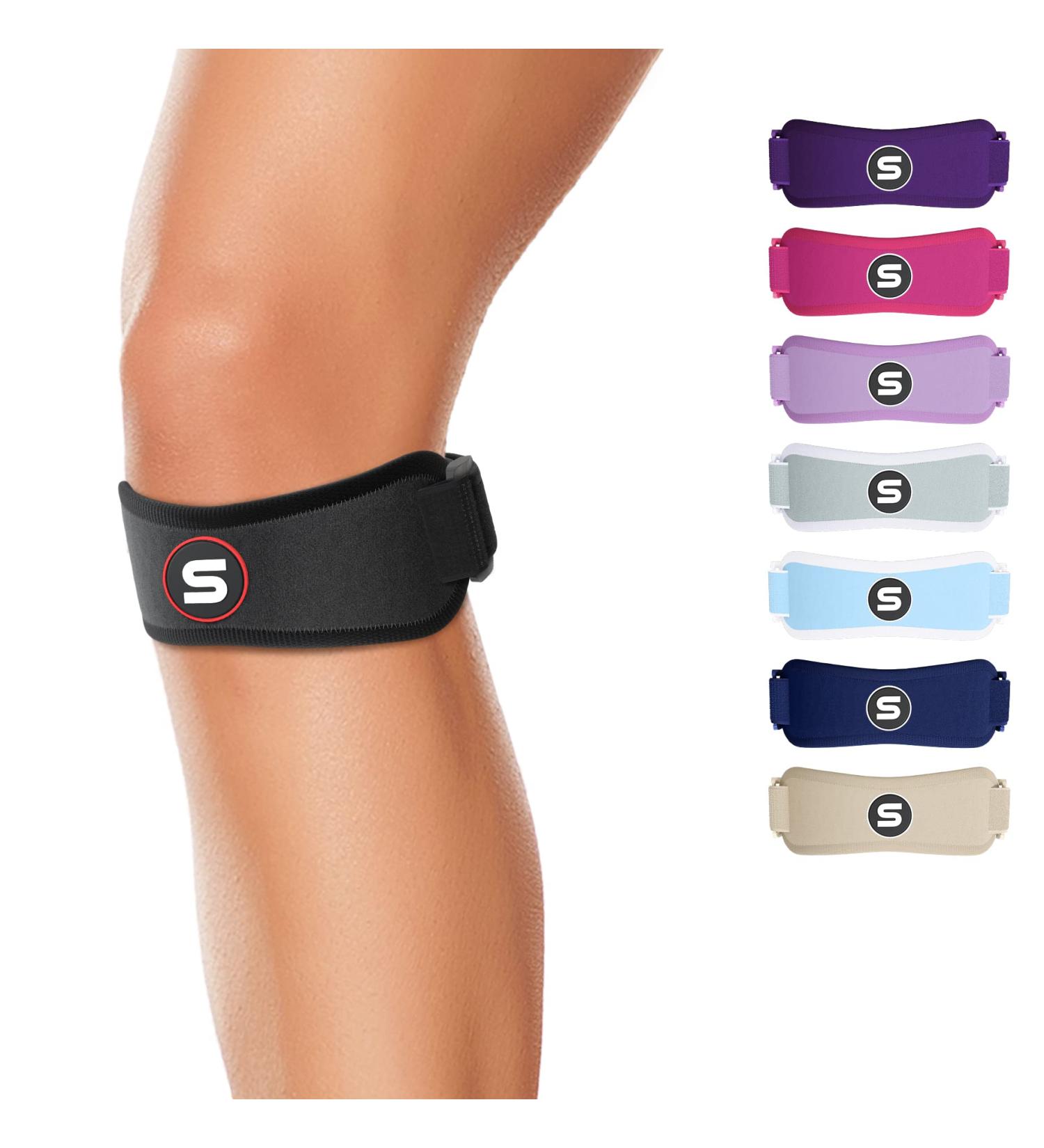 Sleeve Stars Patella Strap Knee Brace for Kids, Youth, Women & Men - Swedish Brand for Arthritis & Tendonitis Support (Black) - Buy Online on GoSupps.com