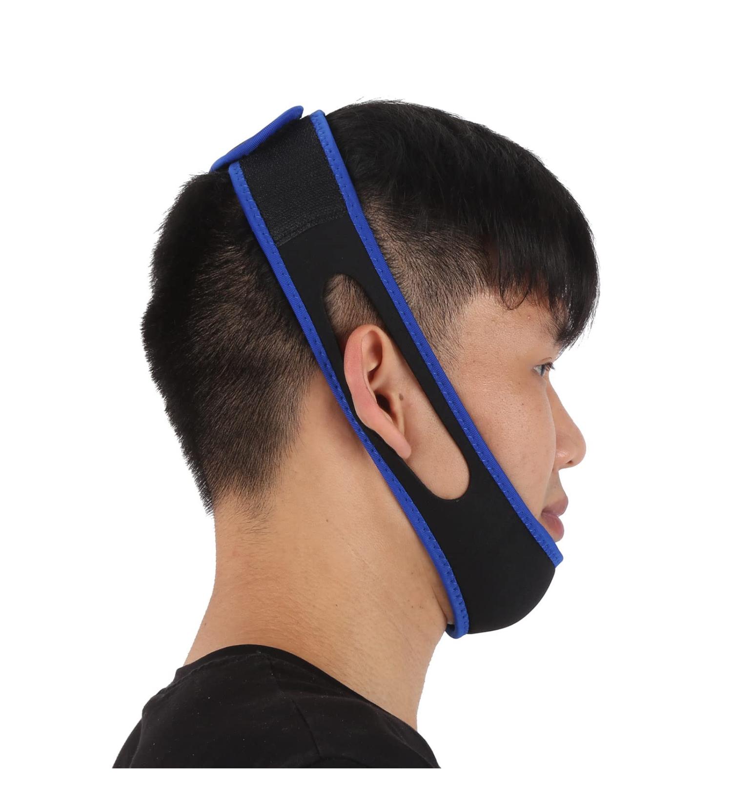 Comfortable Breathable Chin Strap for Snoring Relief - Adjustable Jaw Sleep Aid for Men and Women - Buy Online on GoSupps.com