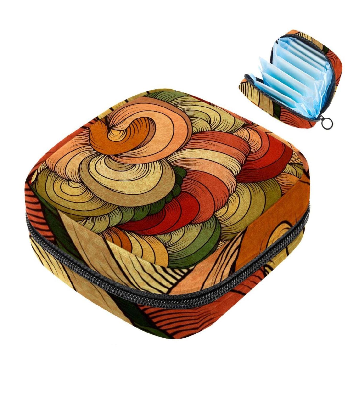 Color Wave Floral Sanitary Napkins & Menstrual Cup Pocket - Stylish Storable Period Essentials for Women & Teen Girls - Buy Online on GoSupps.com