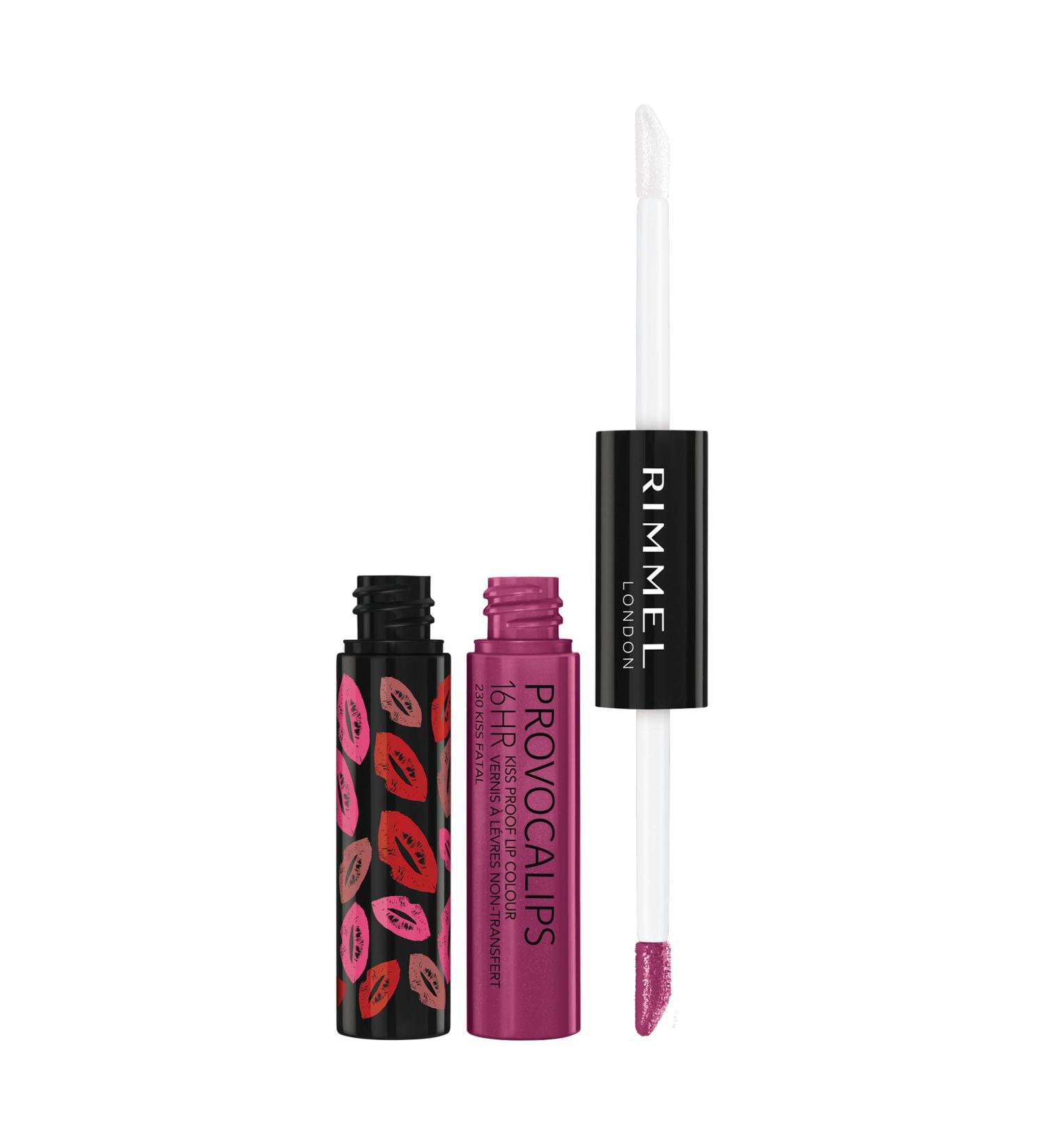 Rimmel Provocalips 16hr Kissproof Lipstick in Kiss Fatal - 0.14oz (Pack of 1) - Buy Online on GoSupps.com