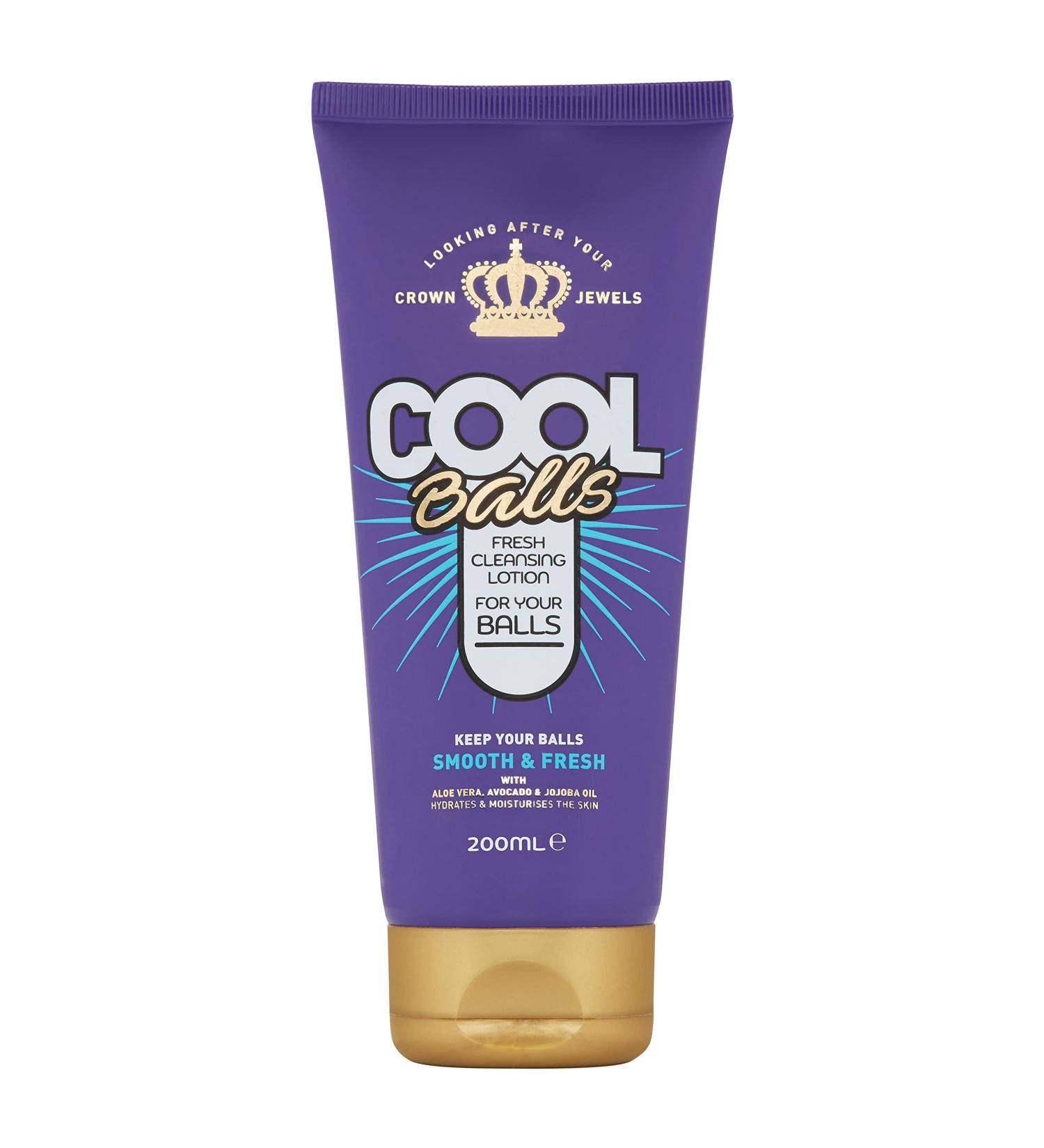 Cool Balls Fresh Cleansing Lotion 200ml | Luxury Novelty Gift for Men | Moisturizing Formula with Aloe Vera, Avocado & Jojoba Oil | Funny Stocking Filler & Secret Santa Gift - Buy Online on GoSupps.com
