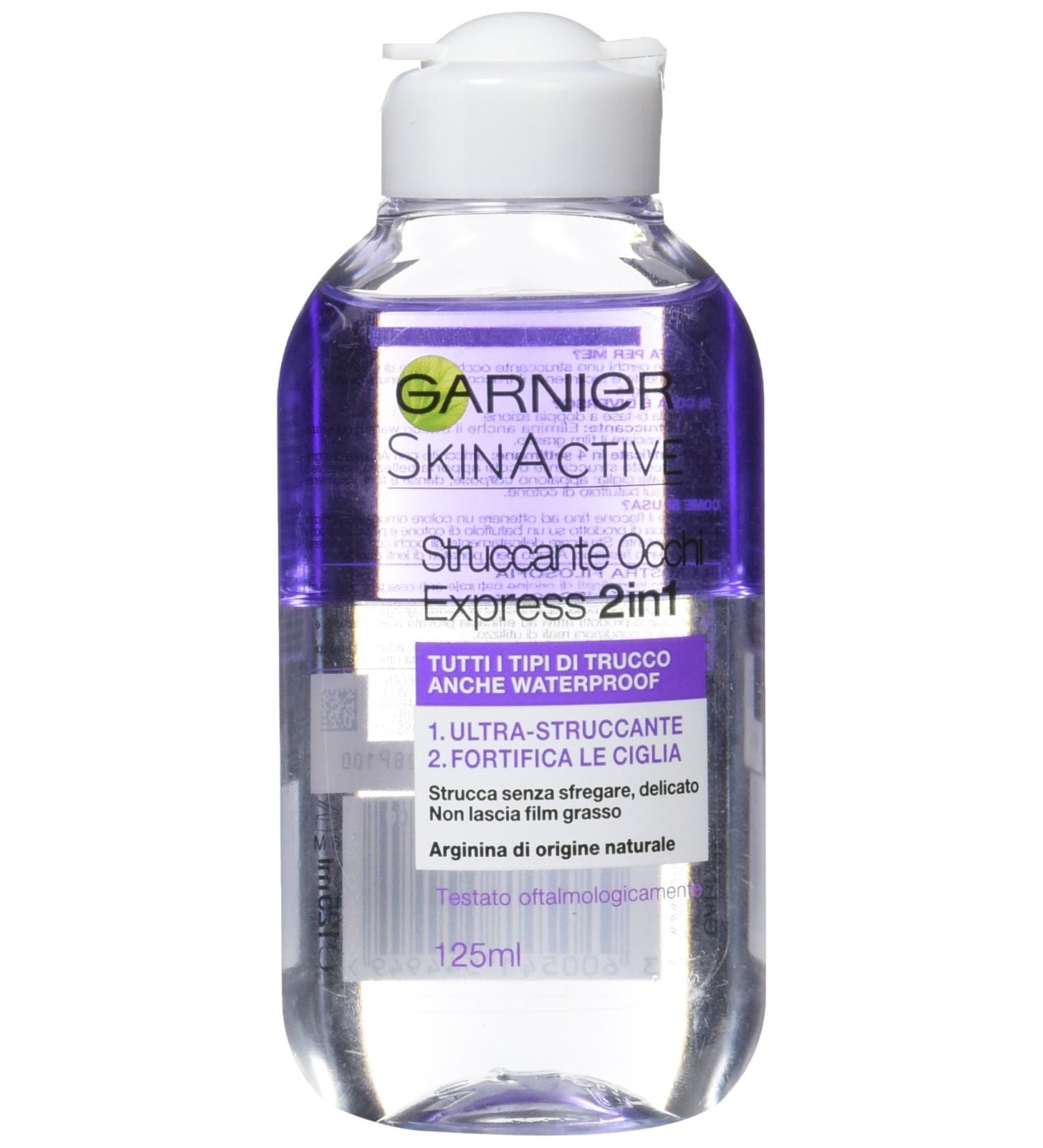 Garnier Skin Naturals Nettoyant D maquillant pour les yeux Express pour tous les types de maquillage m me imperm able - 125 ml 125 ml (Lot de 1) Waterproof