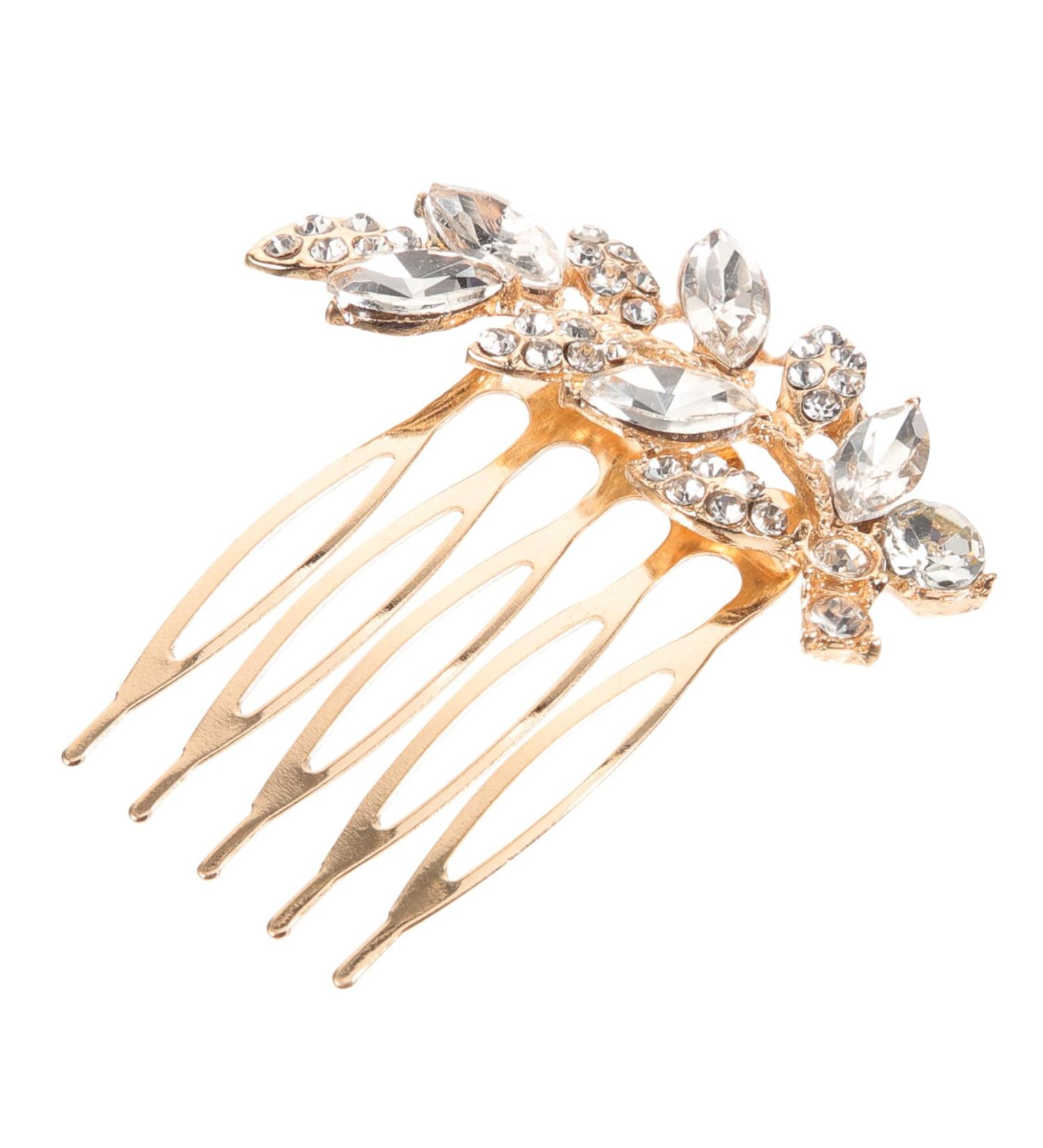 HAPINARY leaf wedding hair comb women's hair side comb hair accessories headpiece for bride hair comb hair Hair up Clip issue card bride small Japanese and Korean headgear - Buy Online on GoSupps.com