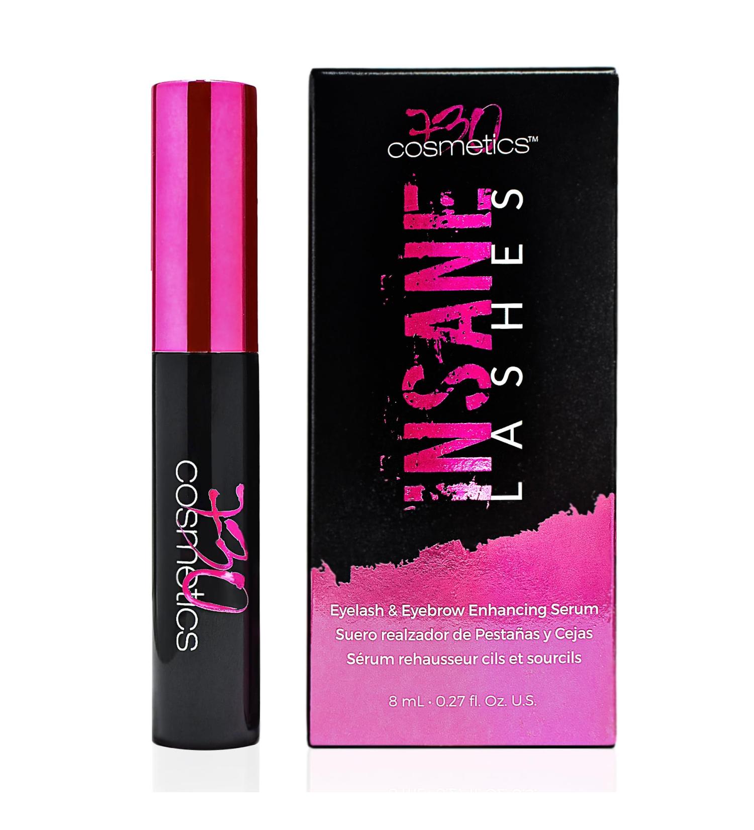 Insane Lashes Growth Serum | Rapid Lash & Eyebrow Enhancer | Natural Lash Boost for Longer Thicker Brows - 8ml - Buy Online on GoSupps.com