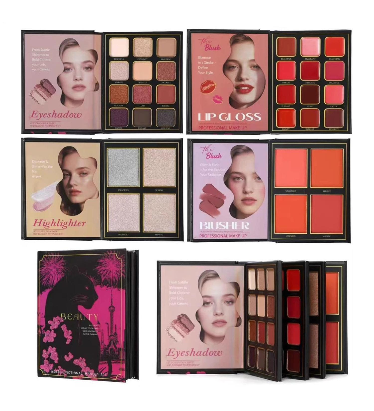 Palette De Maquillage Livre - 4 Couches Pliable Longue Dur e Accessoires De Beaut Palette Blush Et Highlighter pour Artistes Femmes Matures Mariage Bal Bureaux F tes Voyage Mode Quotidien - Buy Online on GoSupps.com