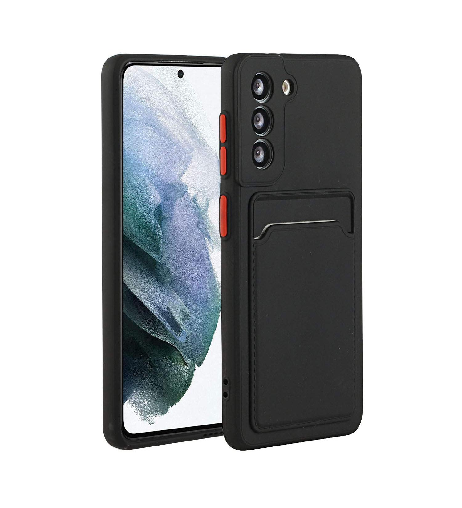 Buy Tivenfezk Nadoli Silicone Case for Samsung Galaxy A34 5G - Ultra Thin Shockproof Scratch-Resistant Wallet TPU Cover with Credit Card Holder - Black - Buy Online on GoSupps.com