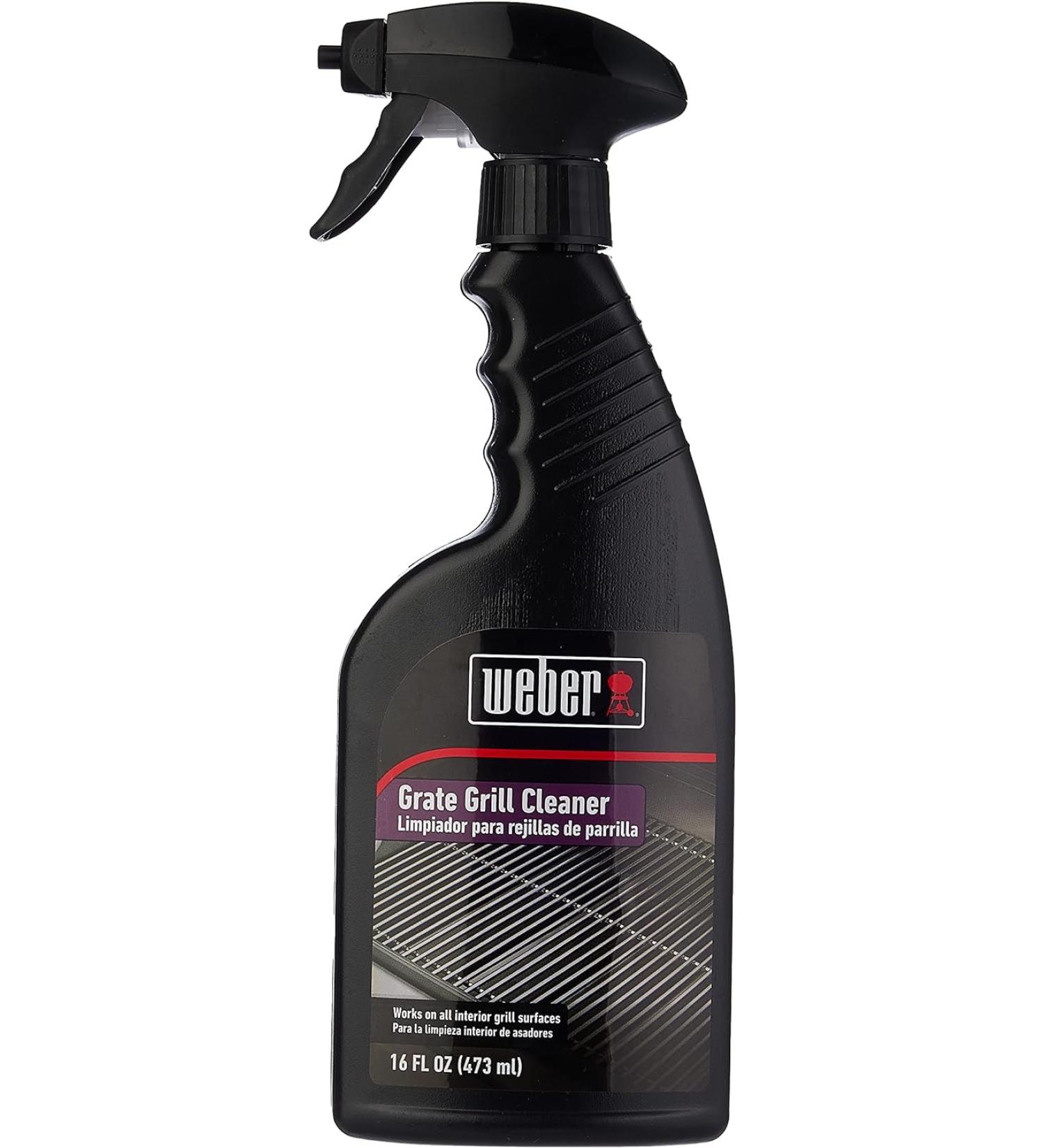 Weber Grill Grate Cleaner - 16 oz Spray Bottle - Black | Effective BBQ Cleaning Solution - Buy Online on GoSupps.com