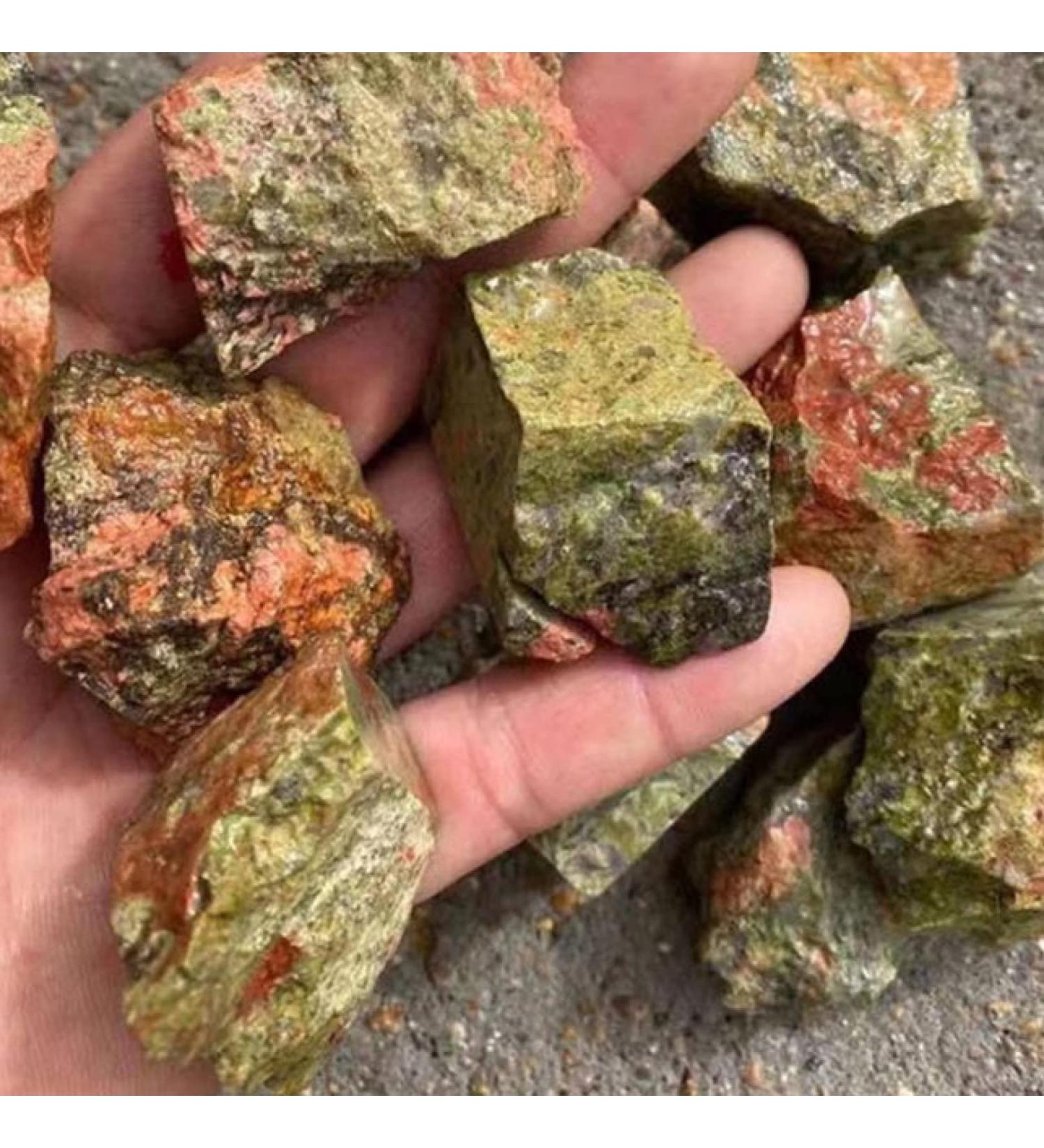 Natural Crystal Rough 50g Natural Clear Quartz Crystal Rock Chips Specimen Collection Natural Mixing Fish Tank (Color : Unakite Size : 2-4 cm) - Buy Online on GoSupps.com