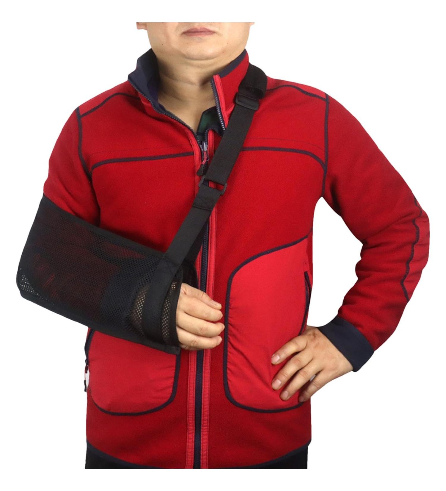 Shoulder Sling | Comfortable Shoulder Immobilizer Arm Support Brace | Arm Splint with Lightweight Design For Fracture Recovery Elbow Strain Shoulder Dislocation - Buy Online on GoSupps.com