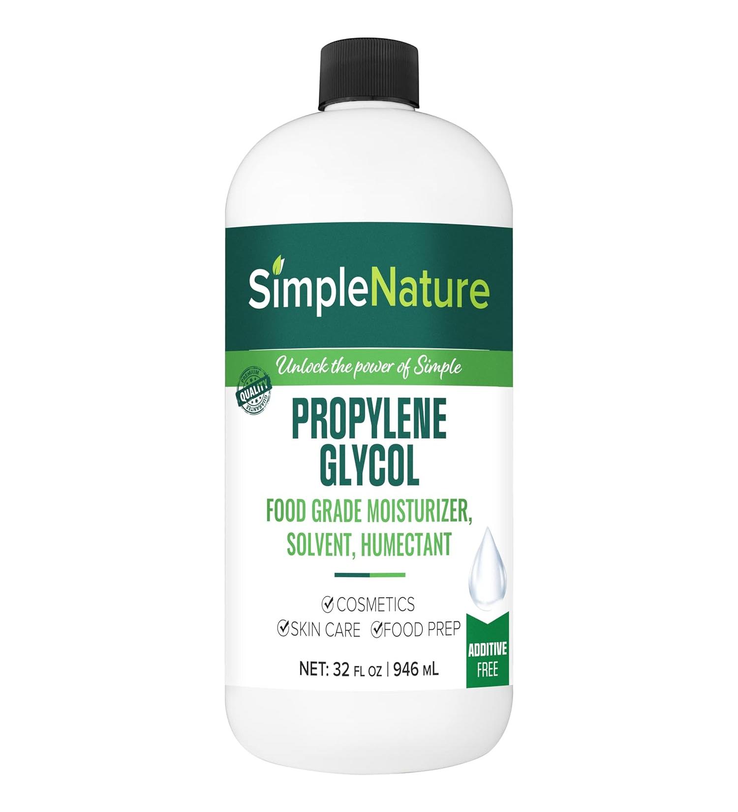 SimpleNature Propylene Glycol Food Grade Moisturizer Solvent Humectant - 32 Fl. Oz.