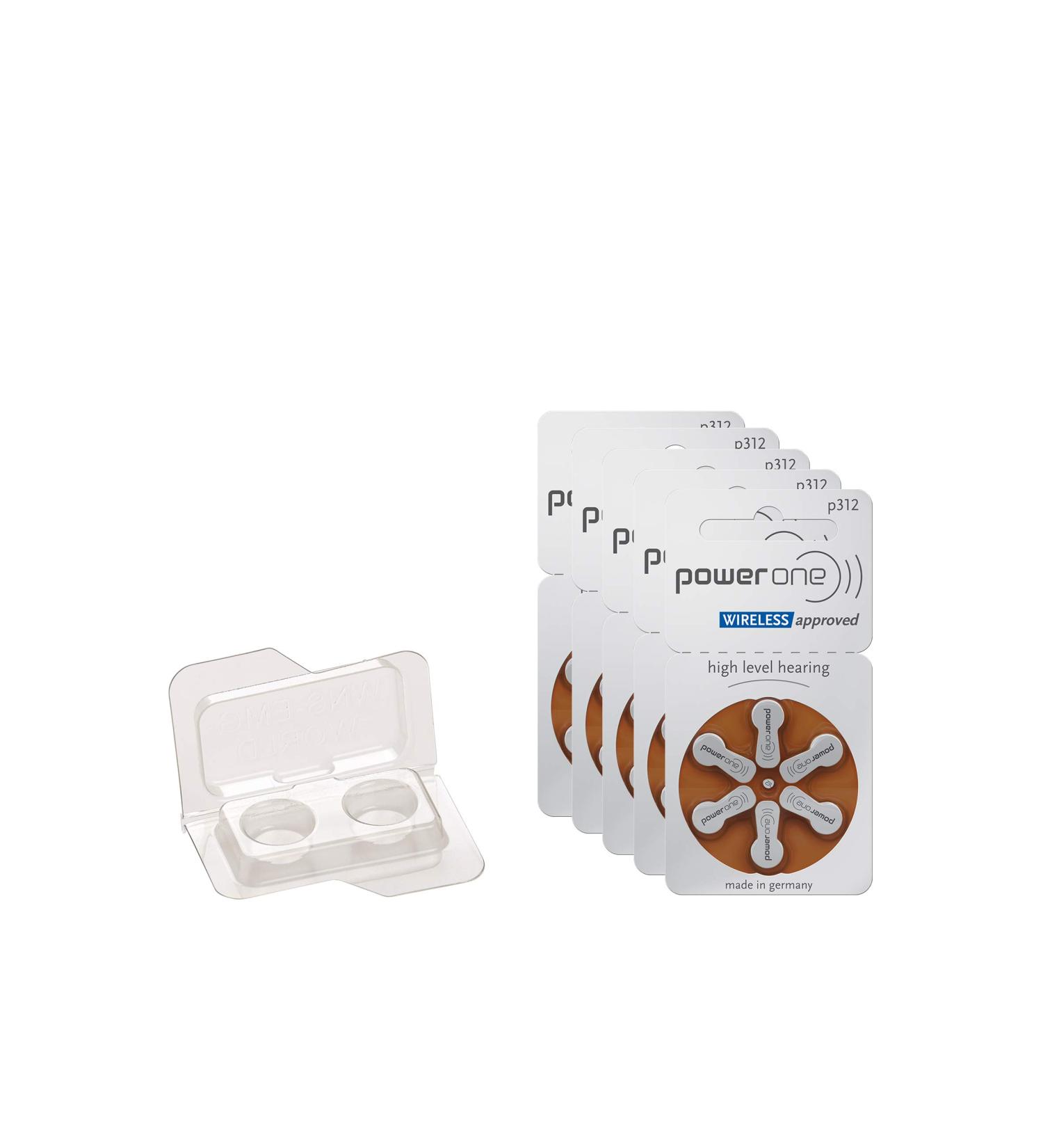 Powerone Type 312 Hearing Aid Batteries - 30 Pack Zinc Air PR41 ZL3 | WNS-EMG World - Fast International Shipping - Buy Online on GoSupps.com