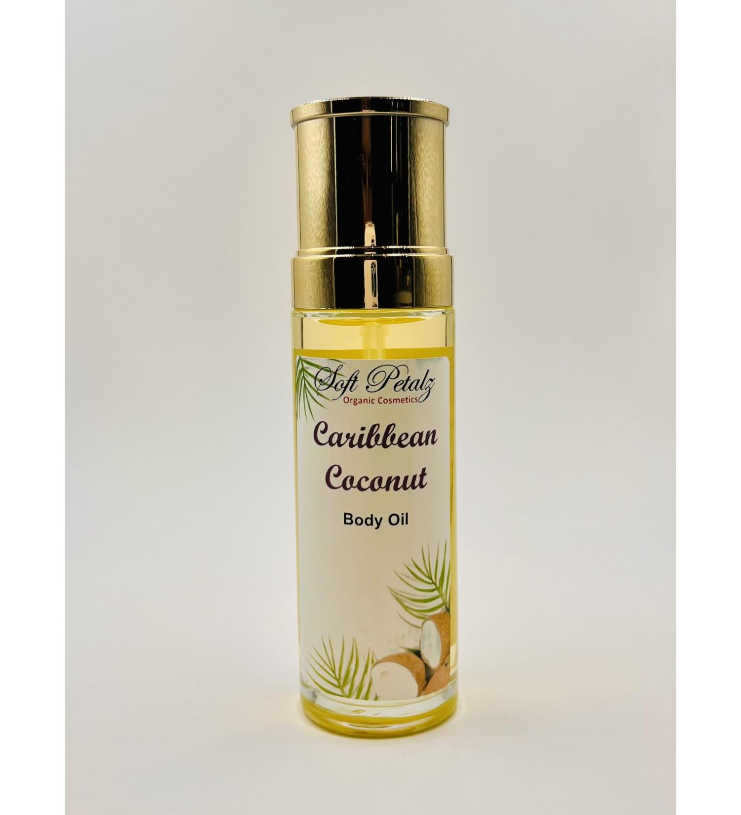 Soft Petalz Organic Cosmetics Caribbean Coconut Body Oil Spray