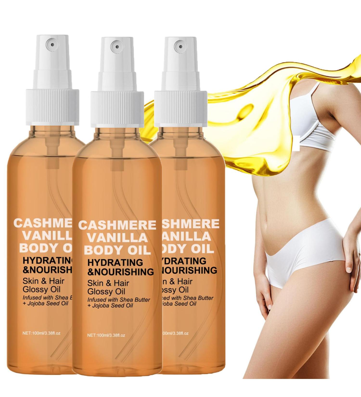 Vanilla Cashmere Body Oil Body Oil 100 ml Vanilla Oil - Organic Vanilla Oil - Face Oil Body Protective Smoothing/Nourishing (3) - Buy Online on GoSupps.com