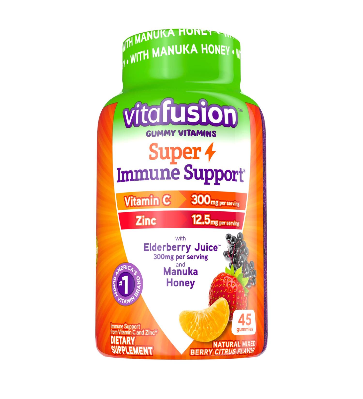 Vitafusion Super Immune Support Gummy Vitamins 45ct - Boost Your Immune System with Delicious Gummies - Buy Online on GoSupps.com