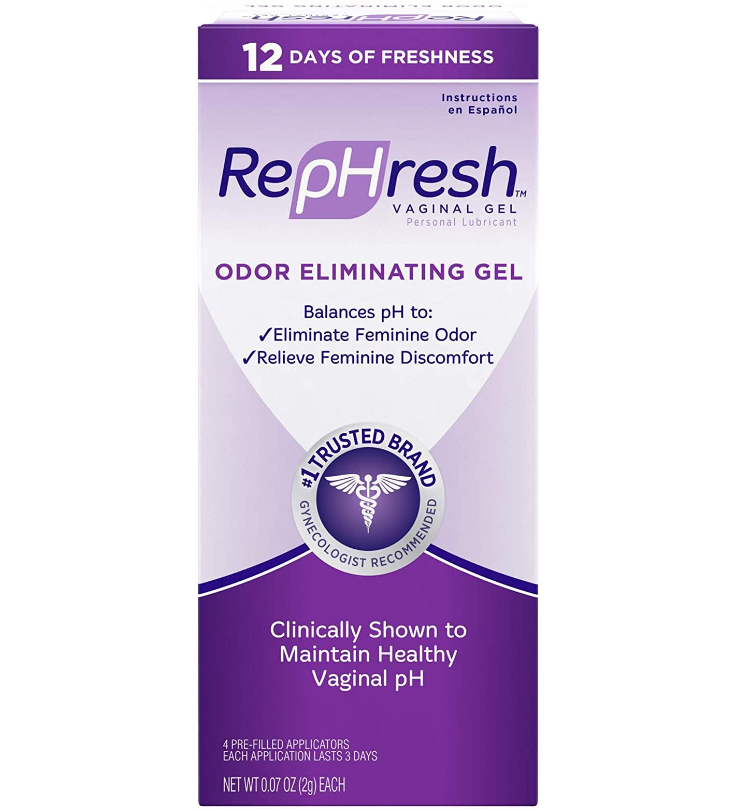 RepHresh Odor Eliminating Vaginal Gel - 4ct (0.07oz) | Freshness & Comfort - Buy Online on GoSupps.com
