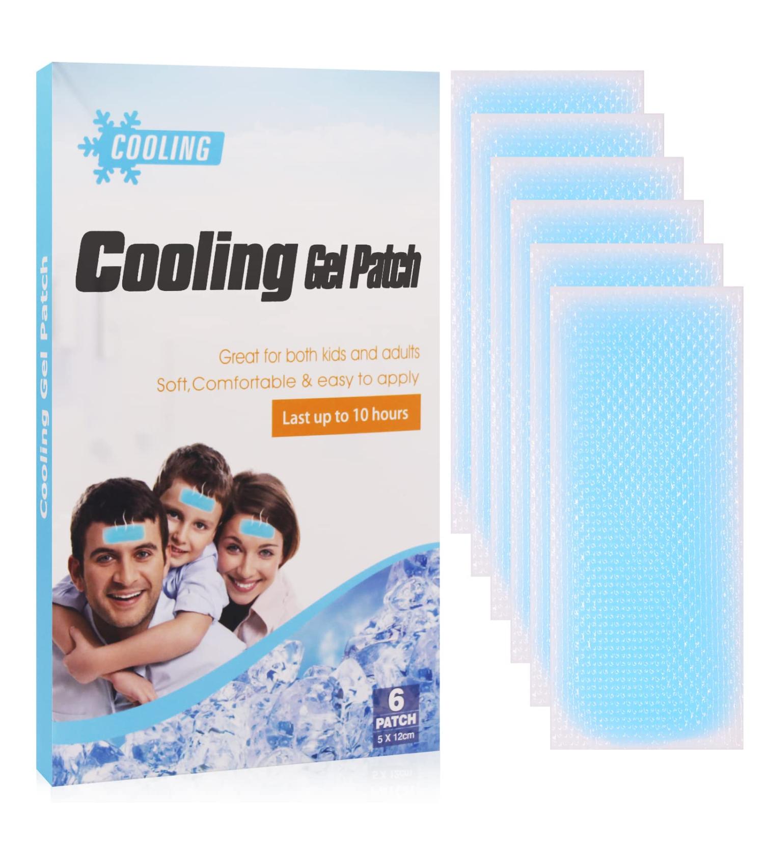 Horuili Gel Cooling Plasters - 5 Ice-Cold Hydrogel Pads for Instant Relief | Cooling & Refreshing Compress for Adults & Children - Buy Online on GoSupps.com