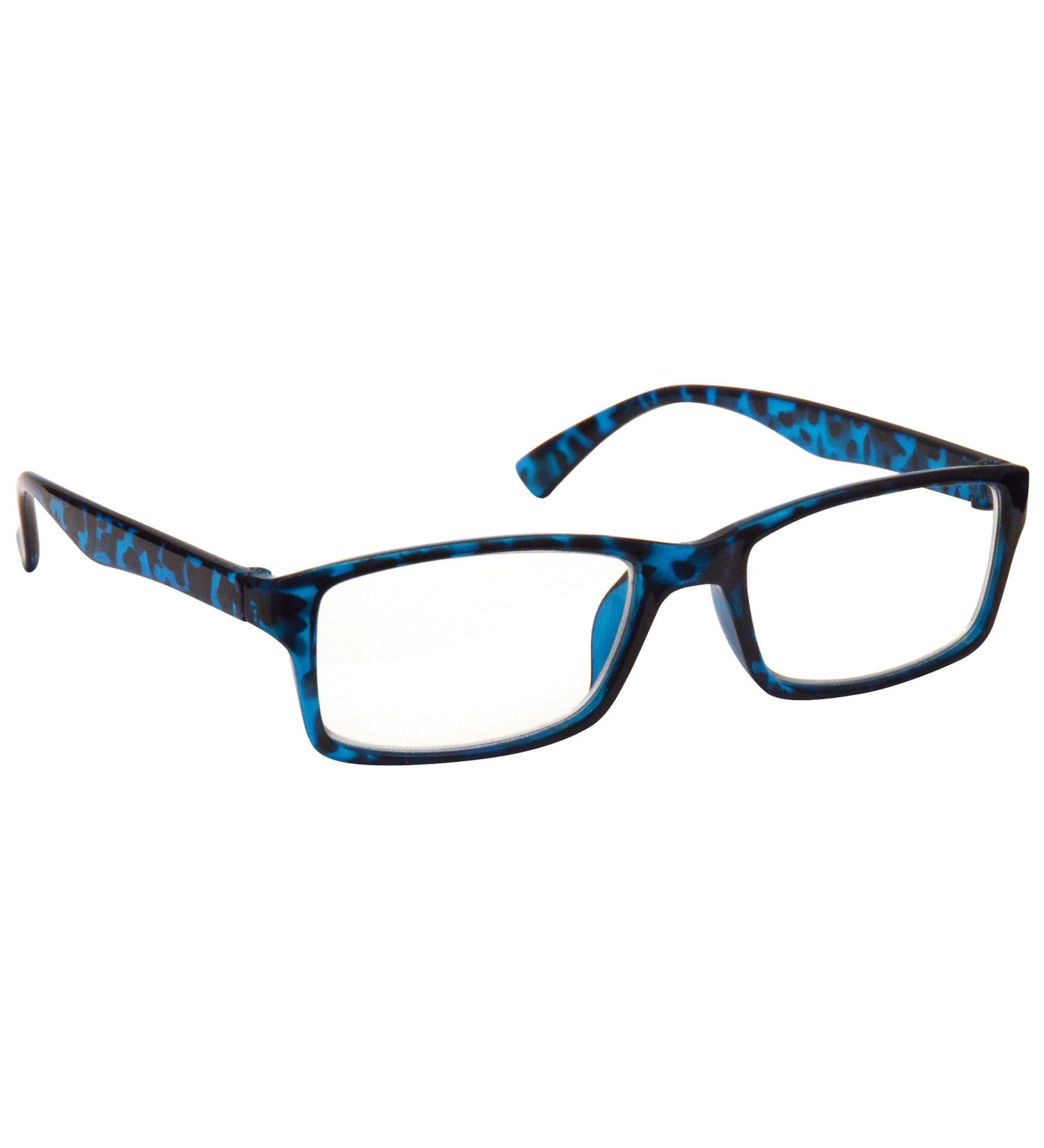 The Reading Glasses Company Blue Tortoiseshell Readers Designer Style Mens Womens R92-3 +3.00 +3.00 Magnification Blue Tortoiseshell