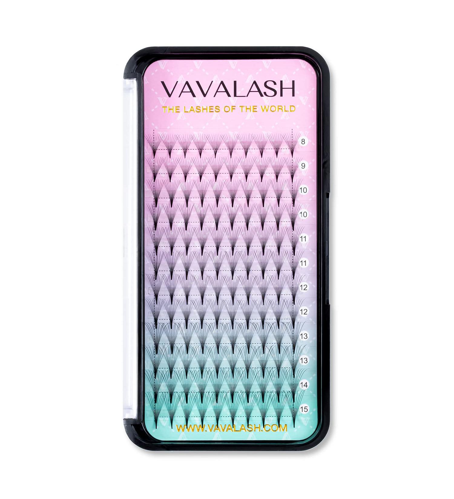 Russian Volume Eyelash Extensions 10D 0.07 D 8-15mm - Middle Stem, Heat Bonded Premade Fans - Volume Lash Supplies - Buy Online on GoSupps.com