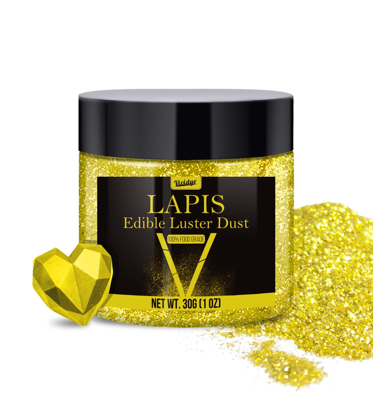 Edible Glitter - 30g Metallic Food Coloring Powder for Cocktails Cakes & Drinks | Premium Glitter Dust for Baking - Buy Online on GoSupps.com