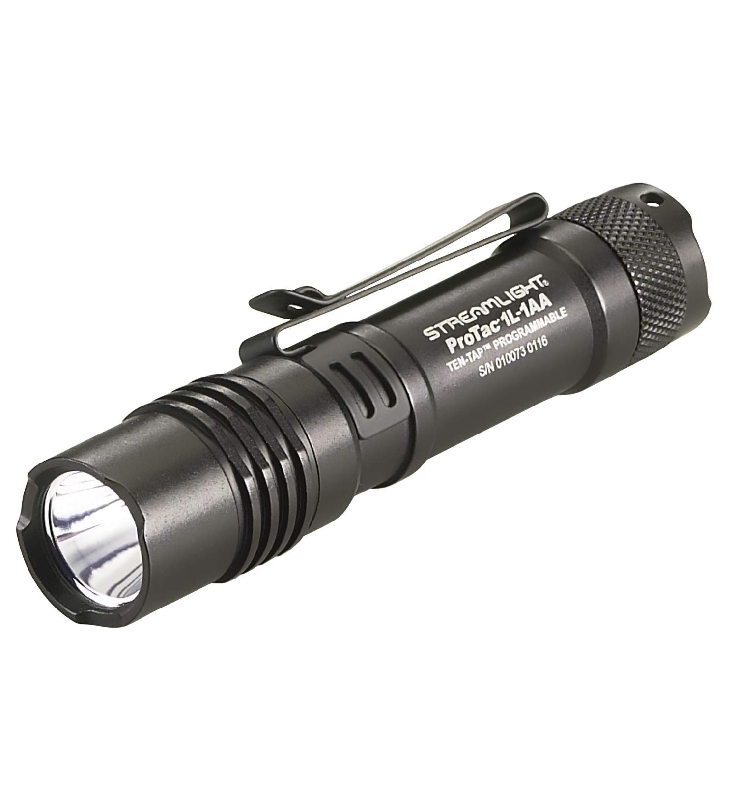 Streamlight 88061 ProTac 1L-1AA 350-Lumen Dual Fuel Tactical Light Black - 4.25 Inch Compact Design - Buy Online on GoSupps.com